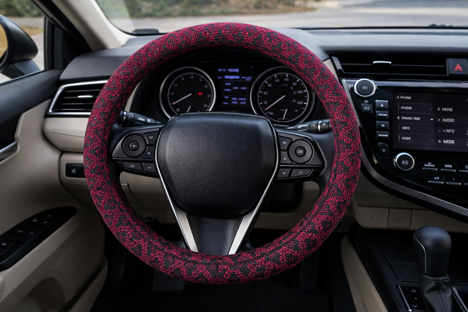 Reversible Beaded Steering Wheel Cover- Elegant Design