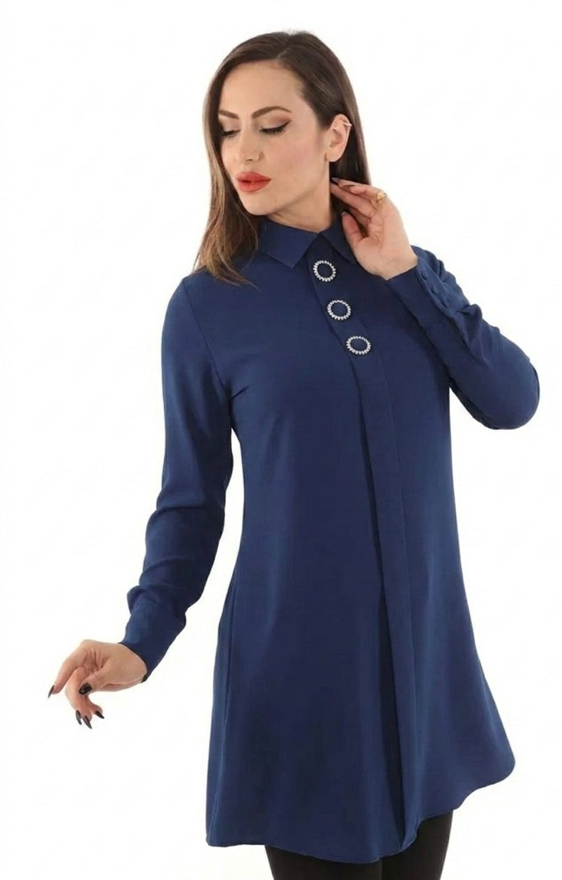 Formal Tunic – Sleek and Professional Business Wardrobe Essential