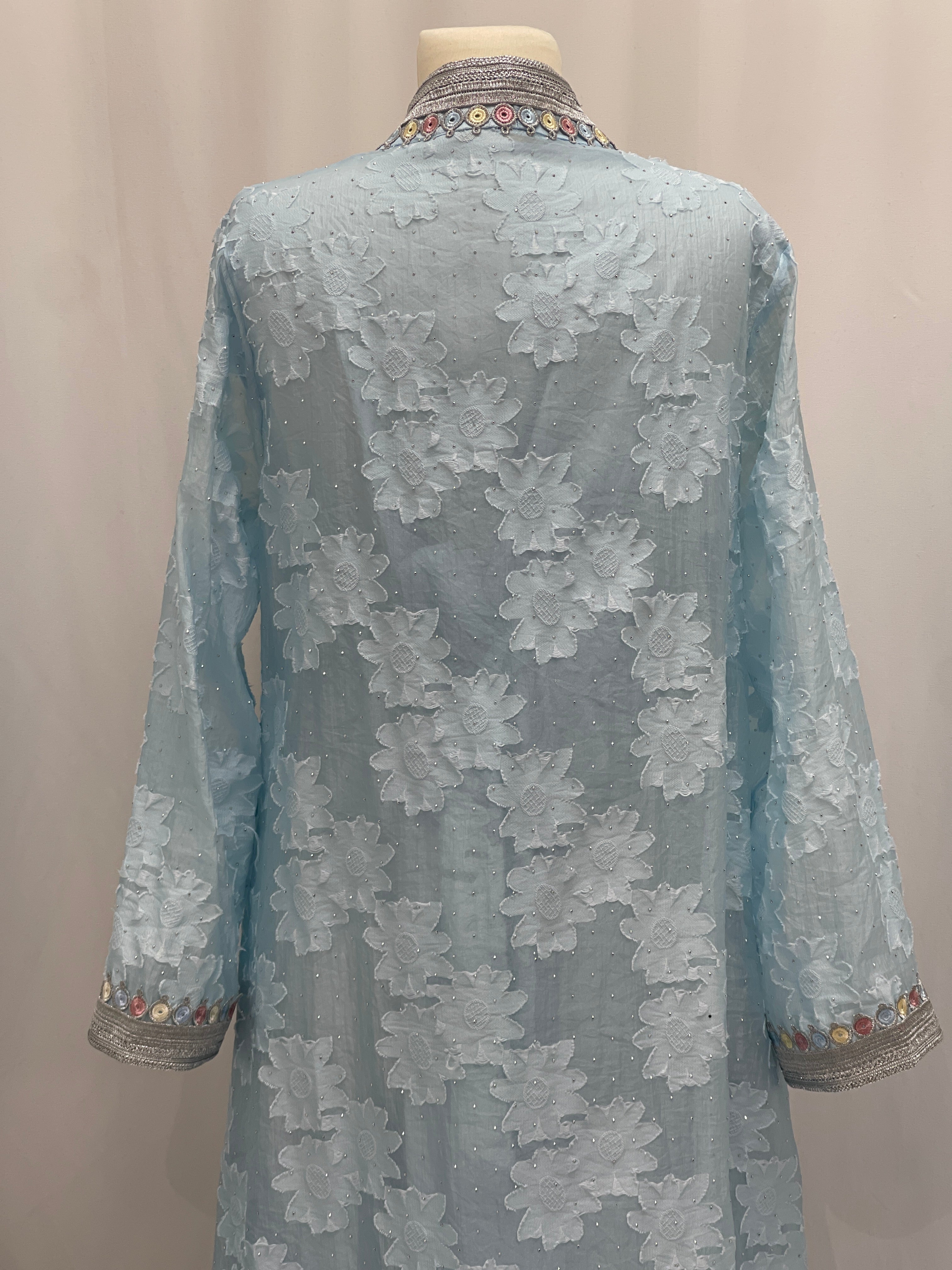 Sky Bloom Abaya