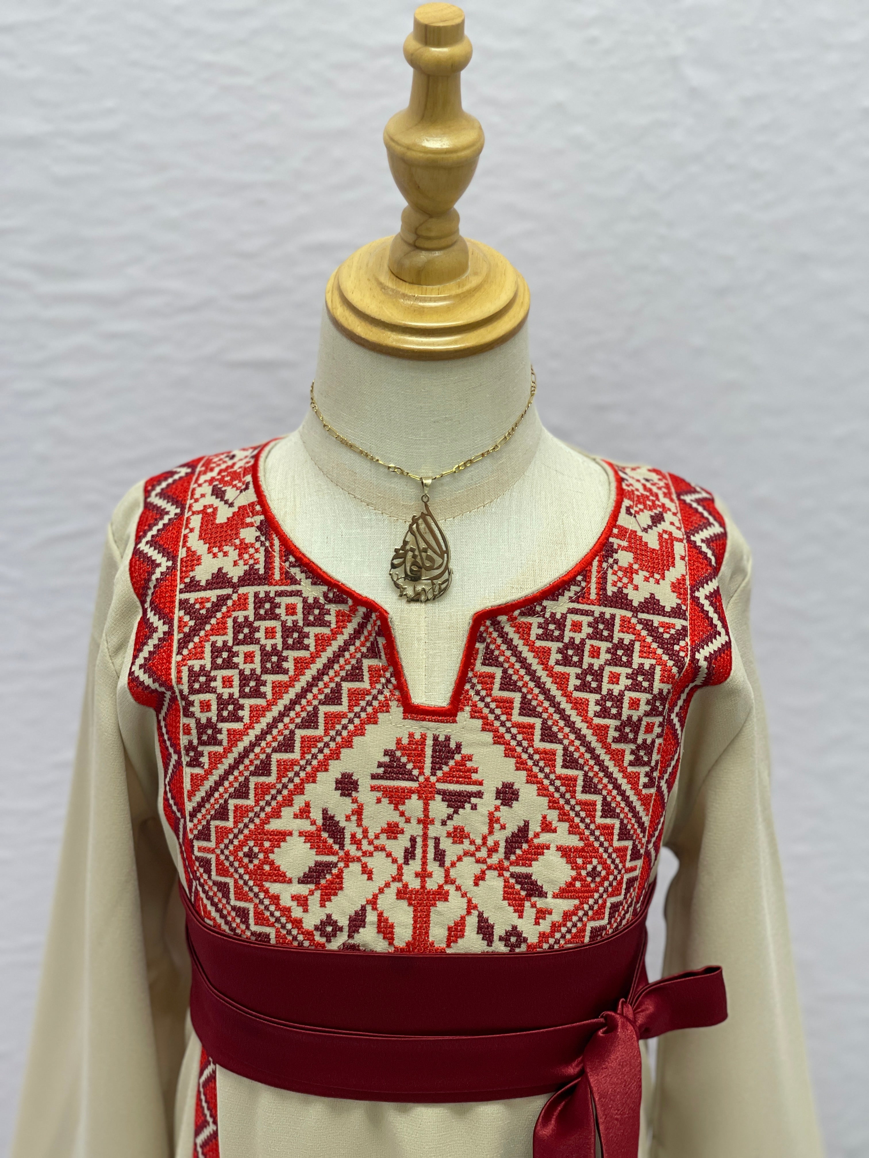 Soft Heritage Embroidered Girls Thobe