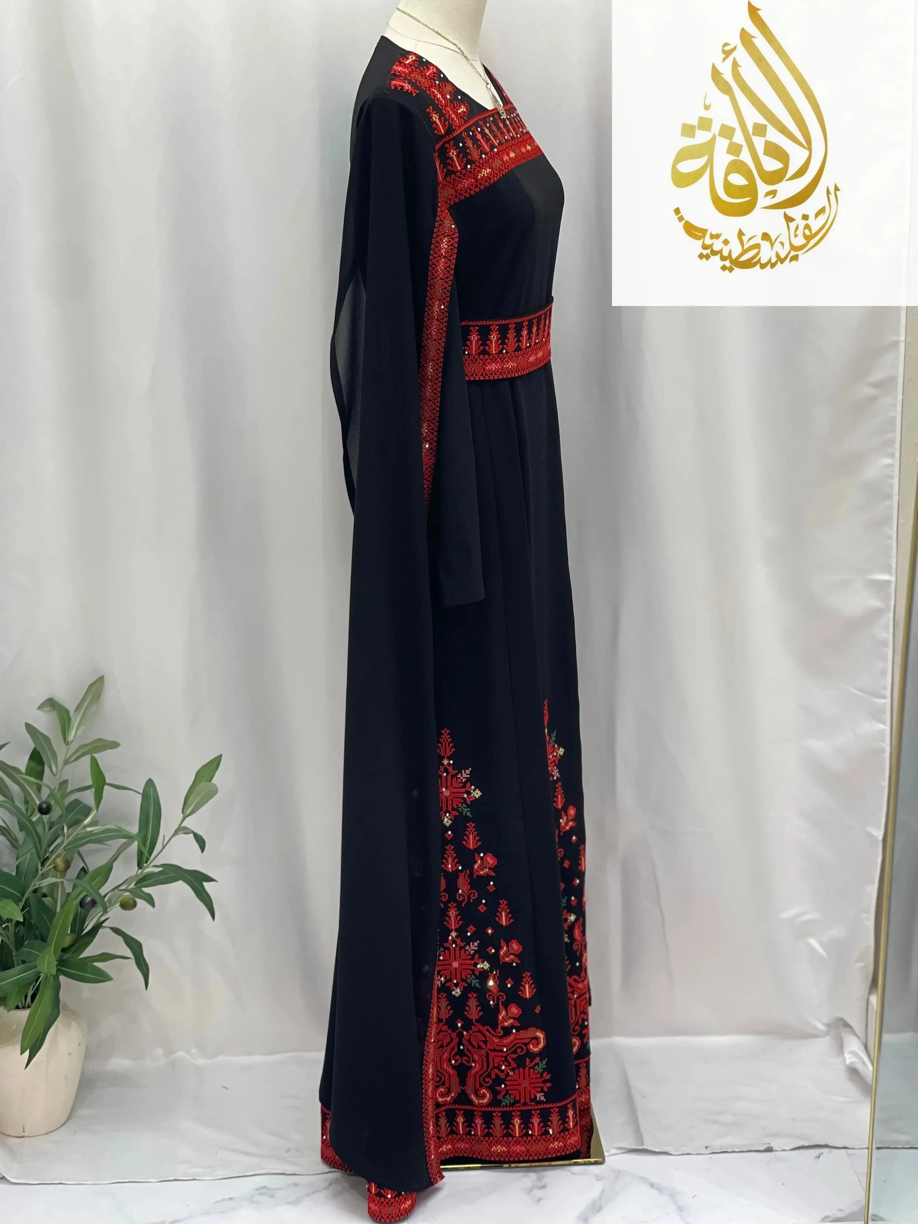 Dema Embroidered Dress - Timeless Elegance - Palestinian Elegance