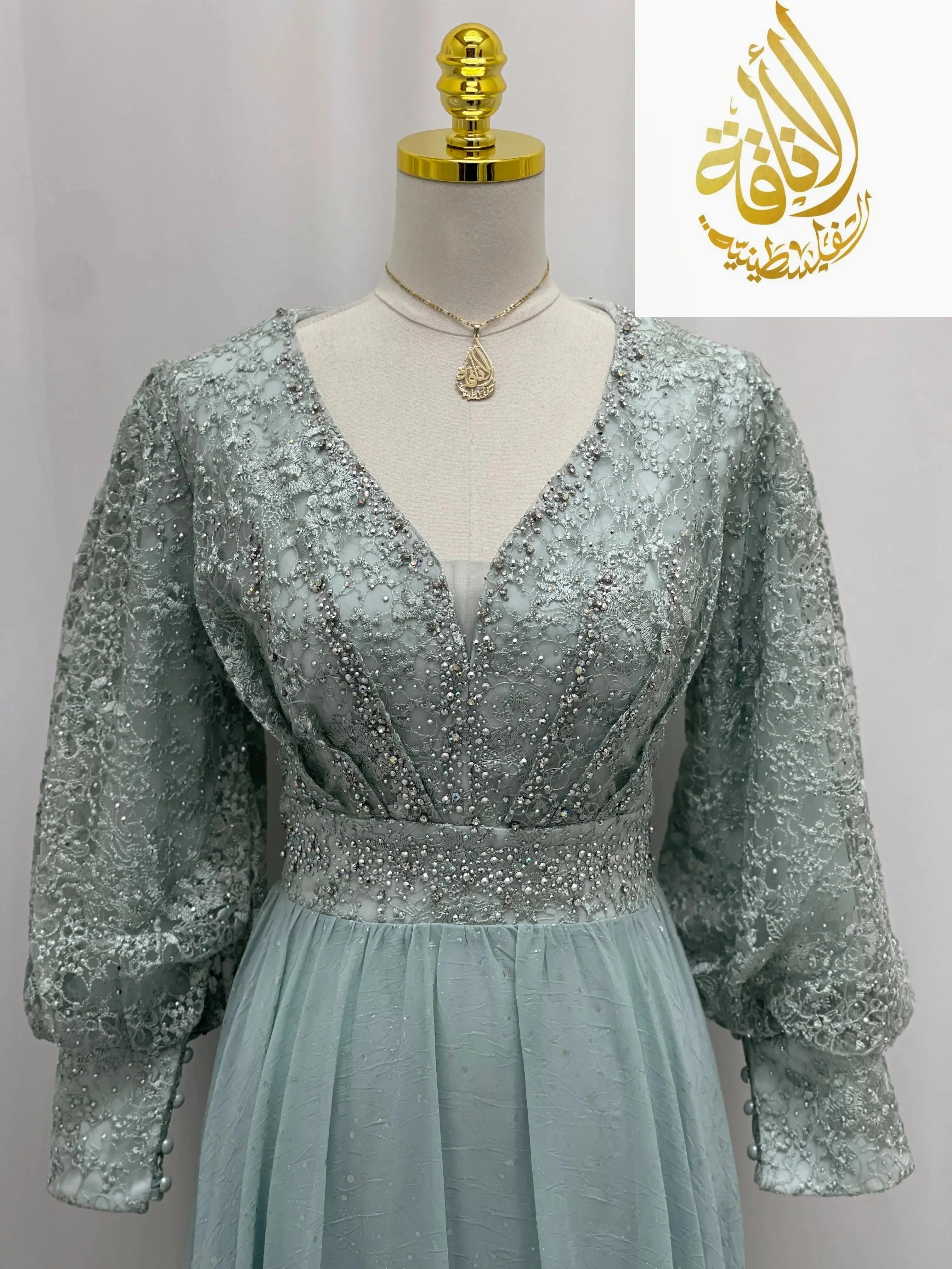 Dusk Star Gown Palestinian Elegance