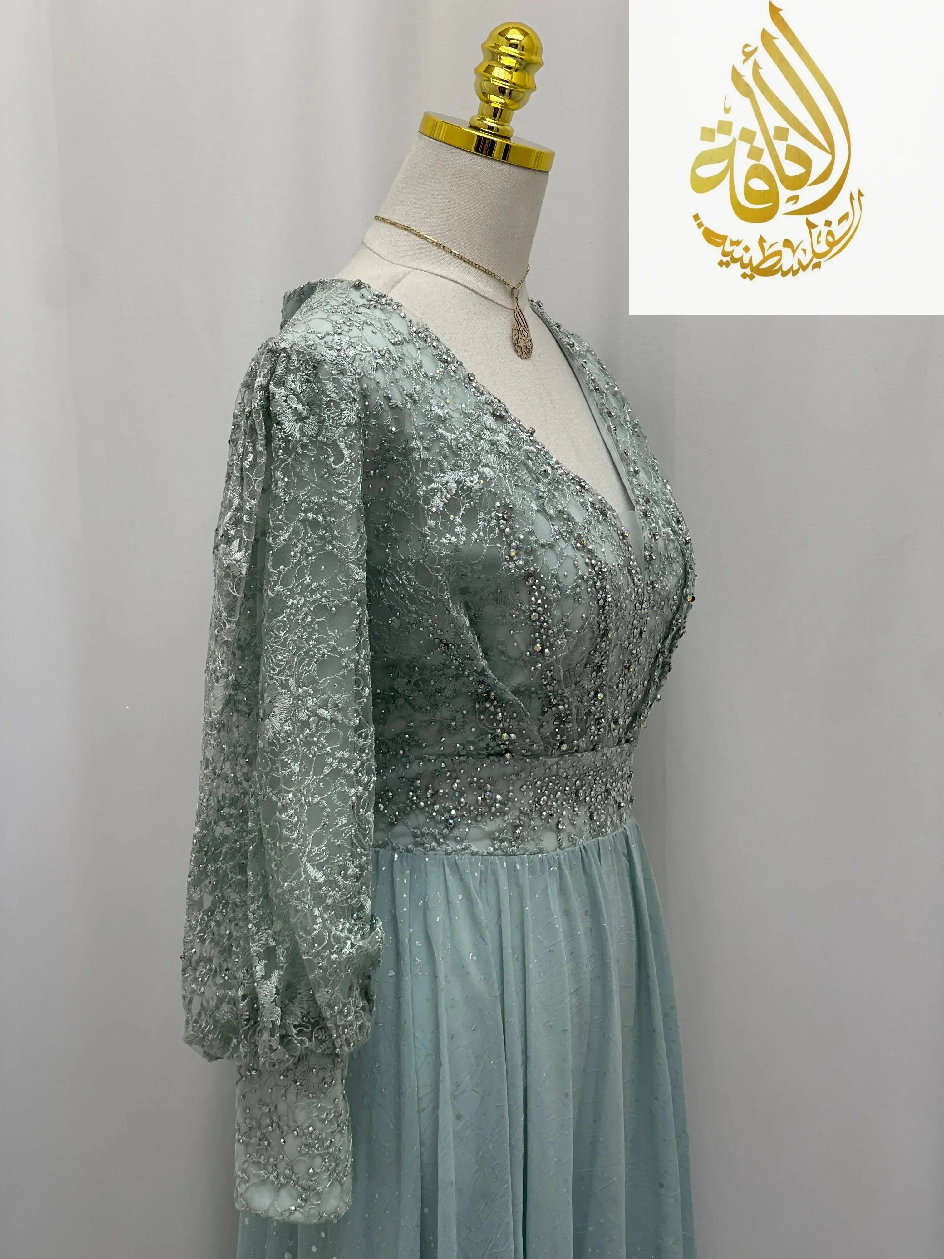 Dusk Star Gown Palestinian Elegance