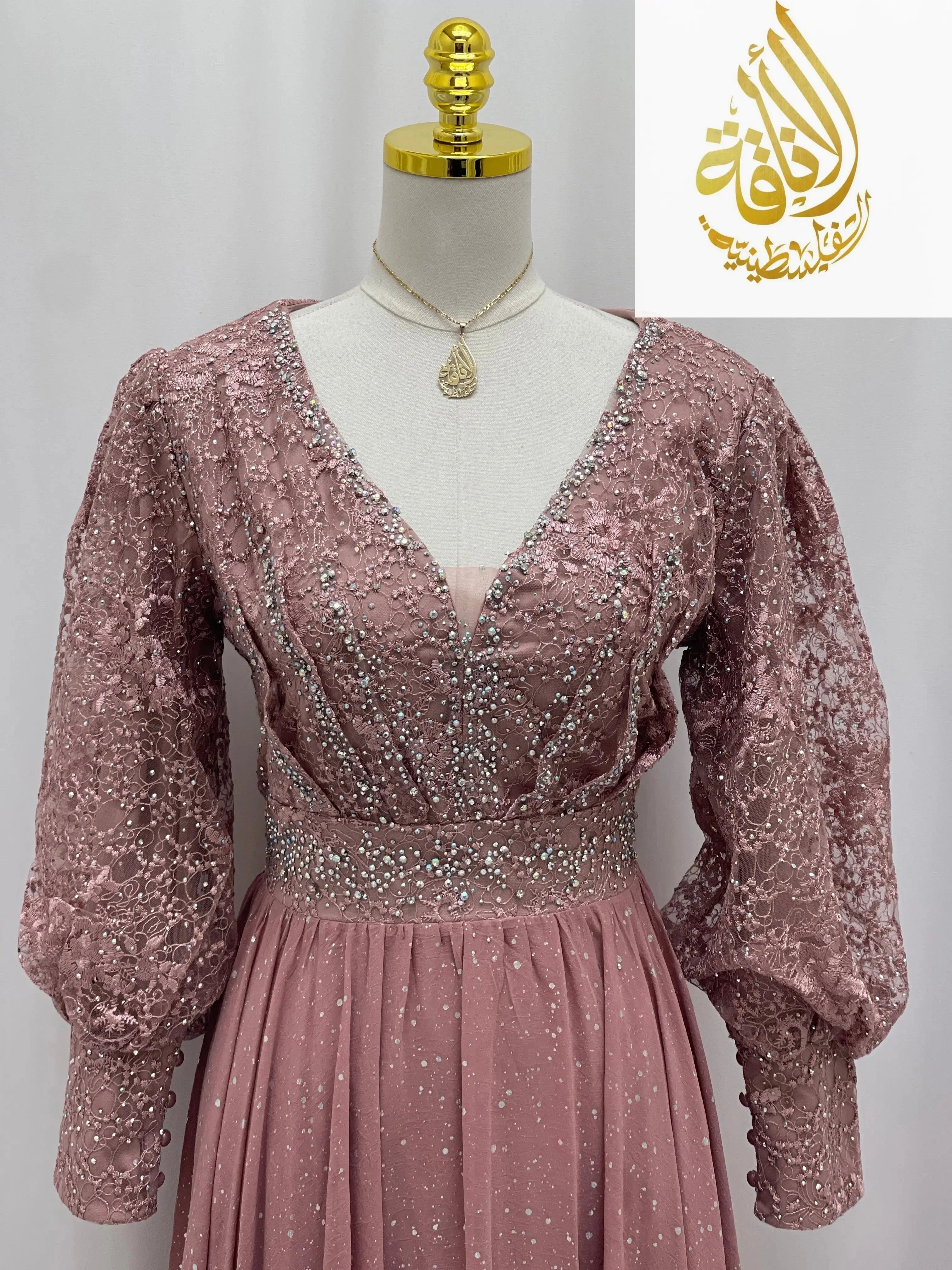 Dusk Star Gown Palestinian Elegance