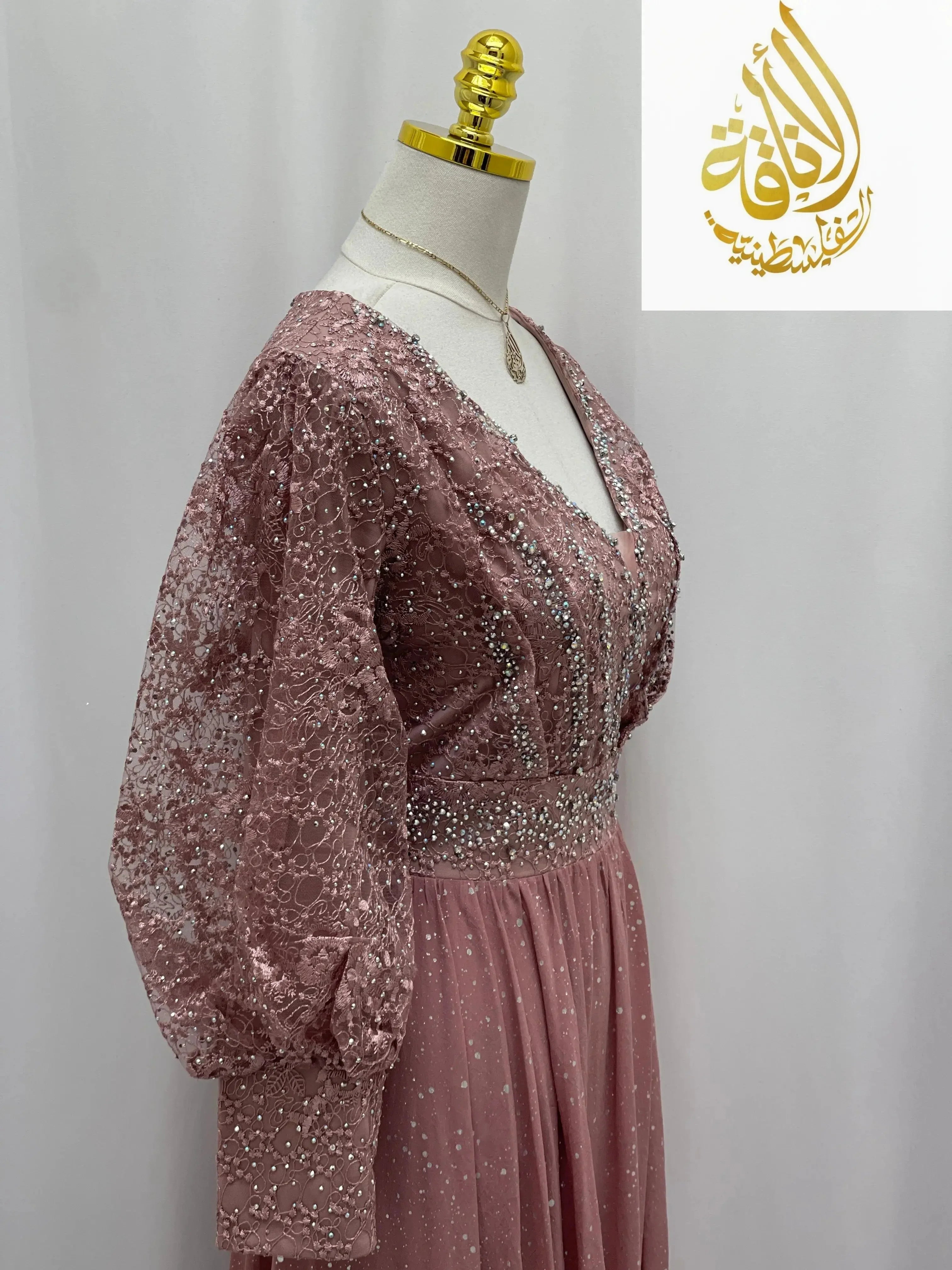 Dusk Star Gown Palestinian Elegance