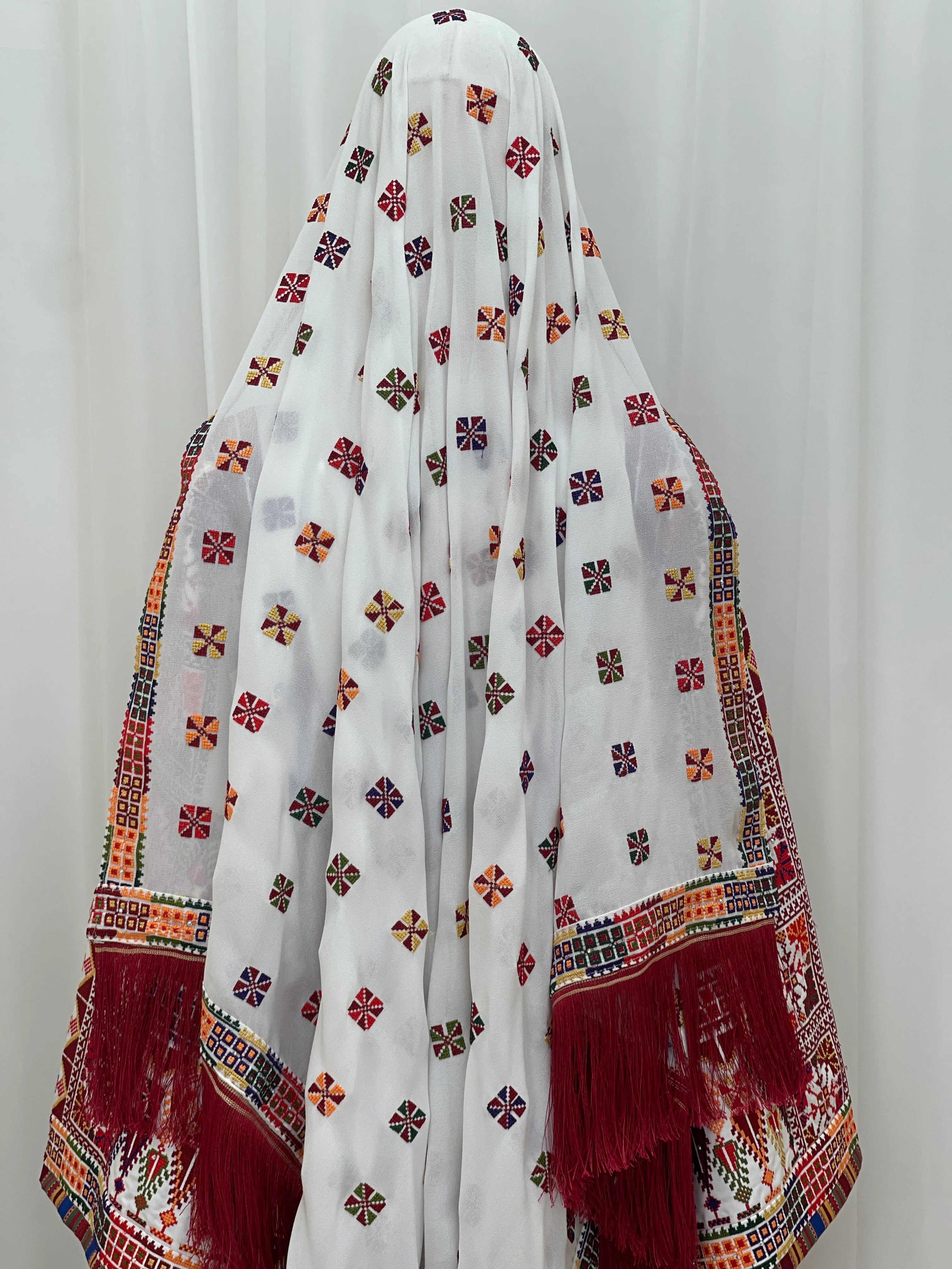 Heritage Motif Embroidered Shawl