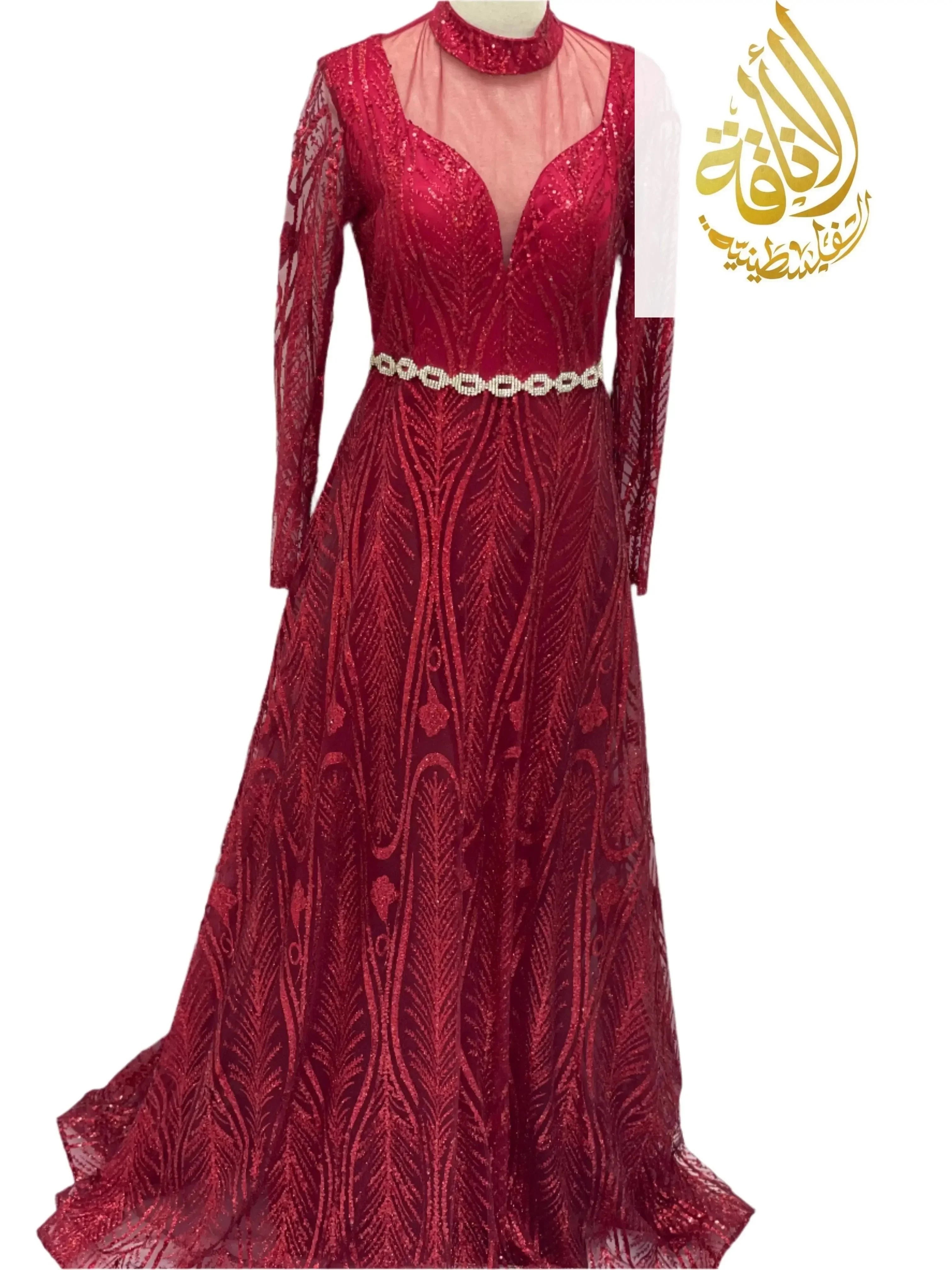 Elegant Fancy Dress: Sophistication for Any Formal Occasion Palestinian Elegance