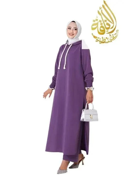 Elegant Modest Long Set - Chic & Timeless Fashion Palestinian Elegance