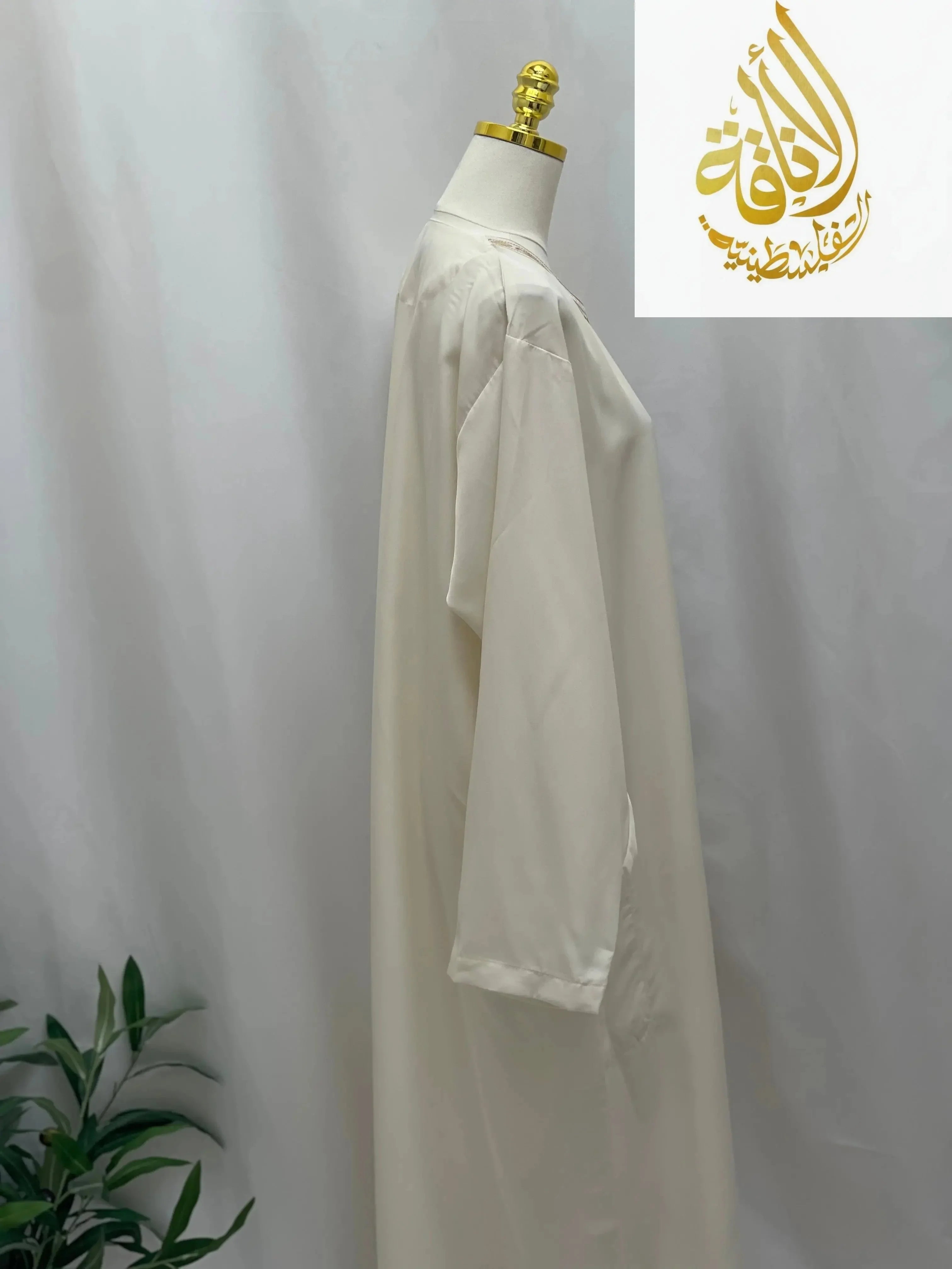 Elegant Multi-Color Thobes with Gold Embroidery - Palestinian Elegance