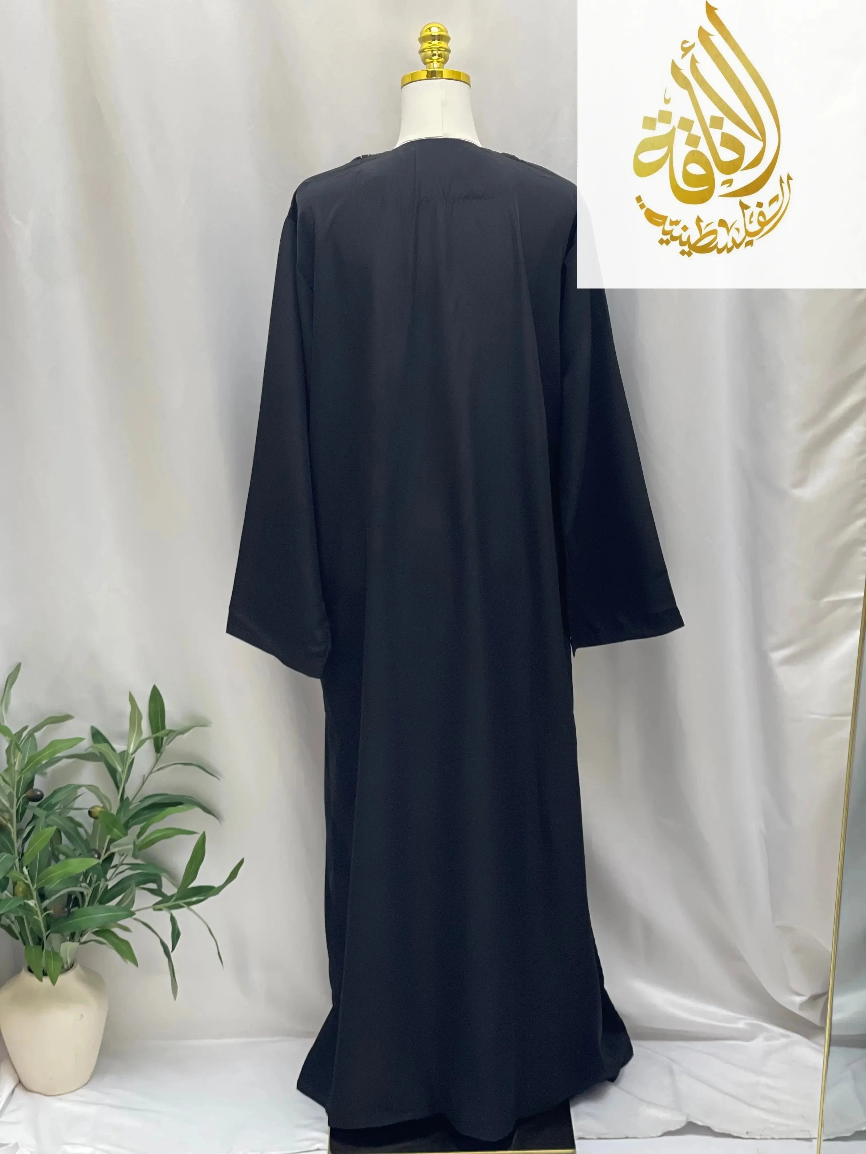 Elegant Multi-Color Thobes with Gold Embroidery - Palestinian Elegance