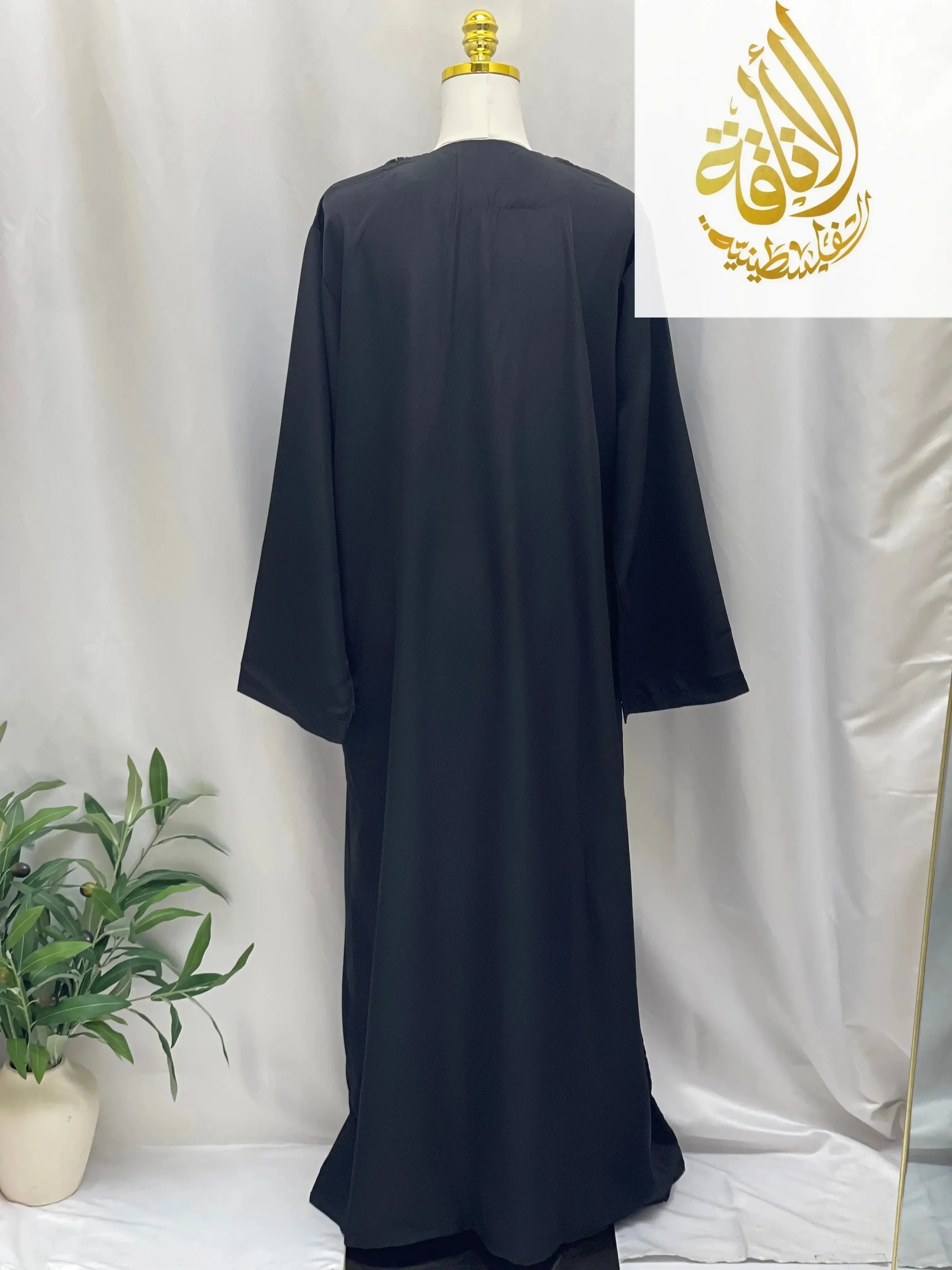 Elegant Multi-Color Thobes with Gold Embroidery - Palestinian Elegance