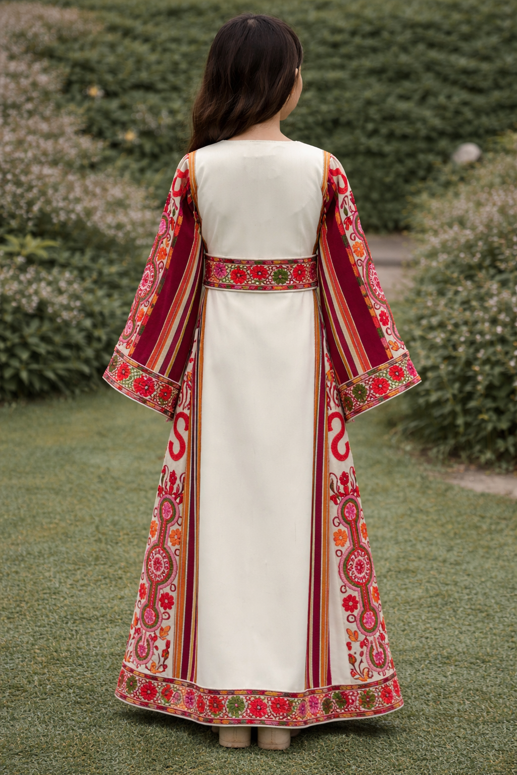 Lujain Girls Majdalawi Embroidered Thoub