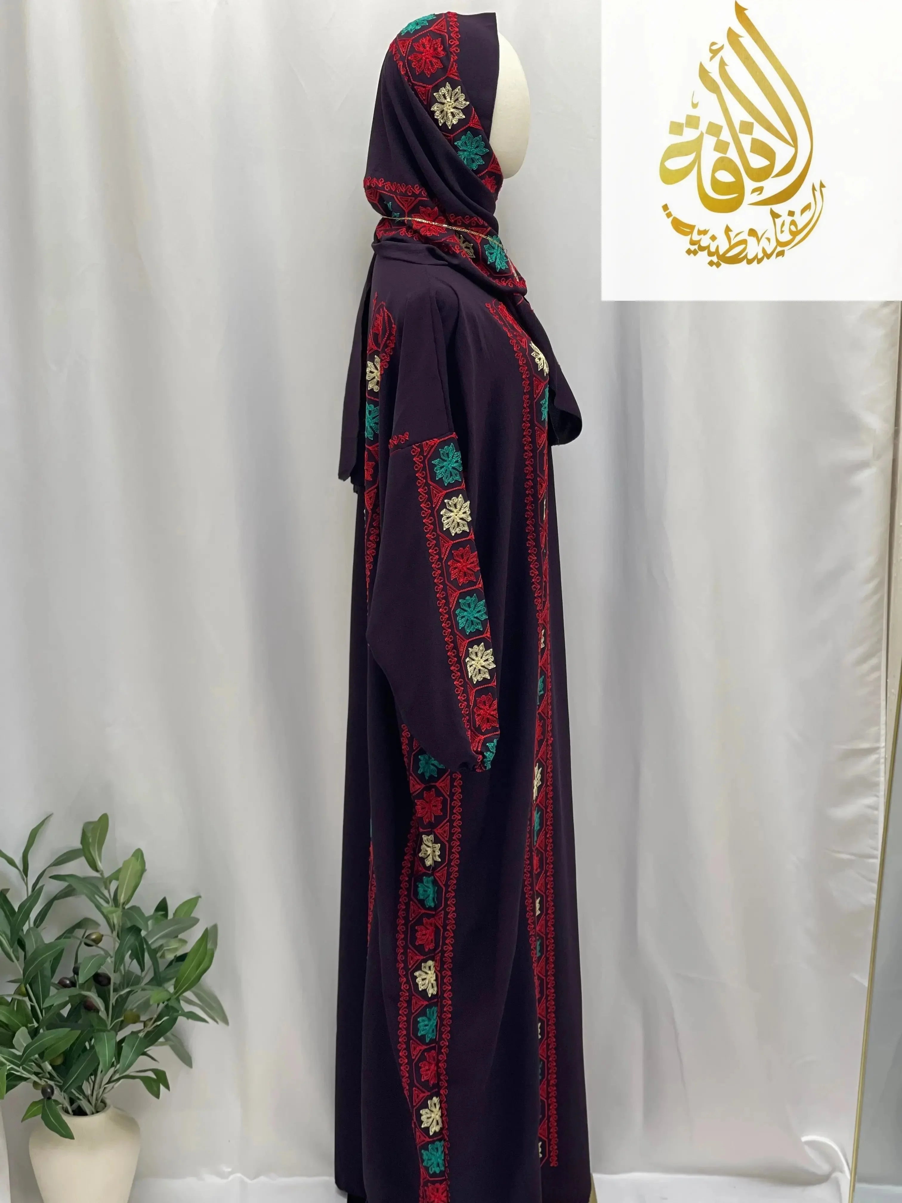 Embroidered Prayer Dress - Elegant Convenience for Modest Style - Palestinian Elegance