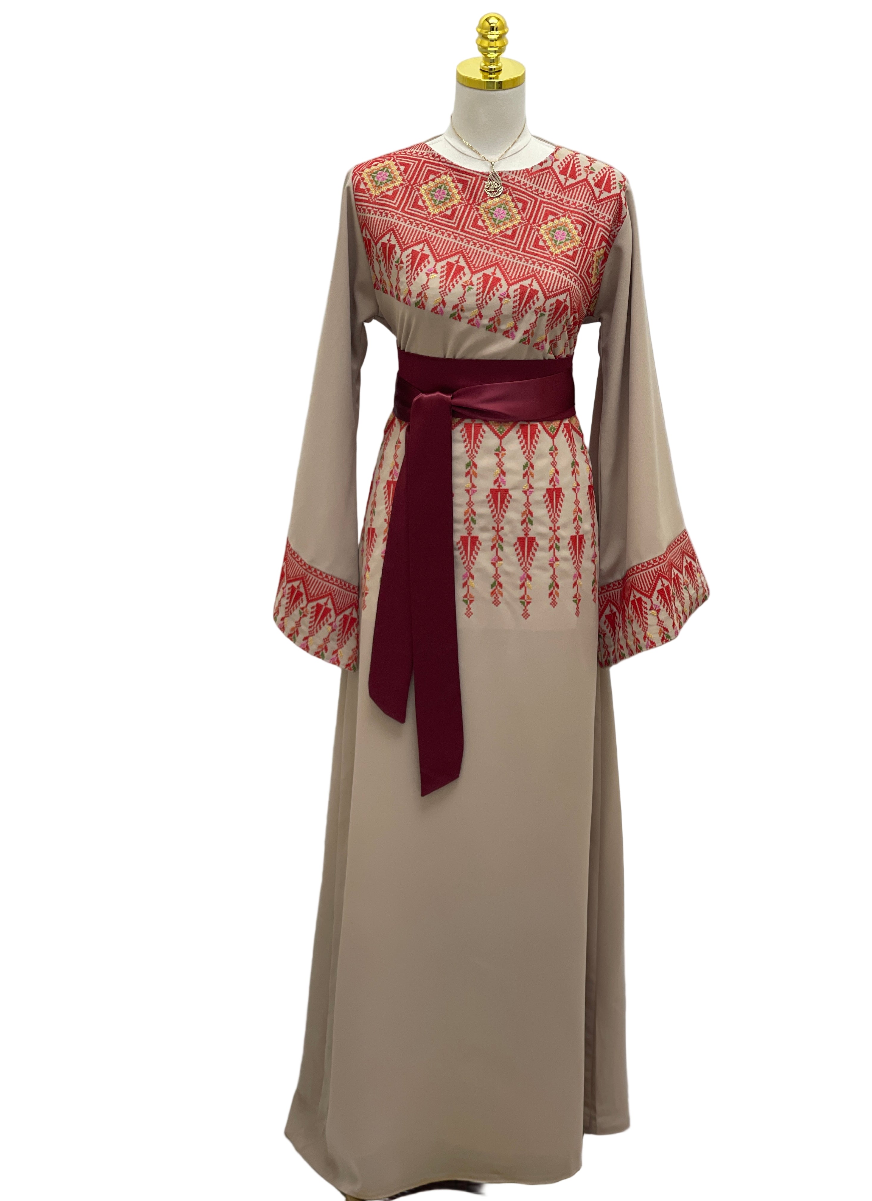 Embroidered Suha Modren Dress: A Perfect Harmony Of Tradition Palestinian Elegance