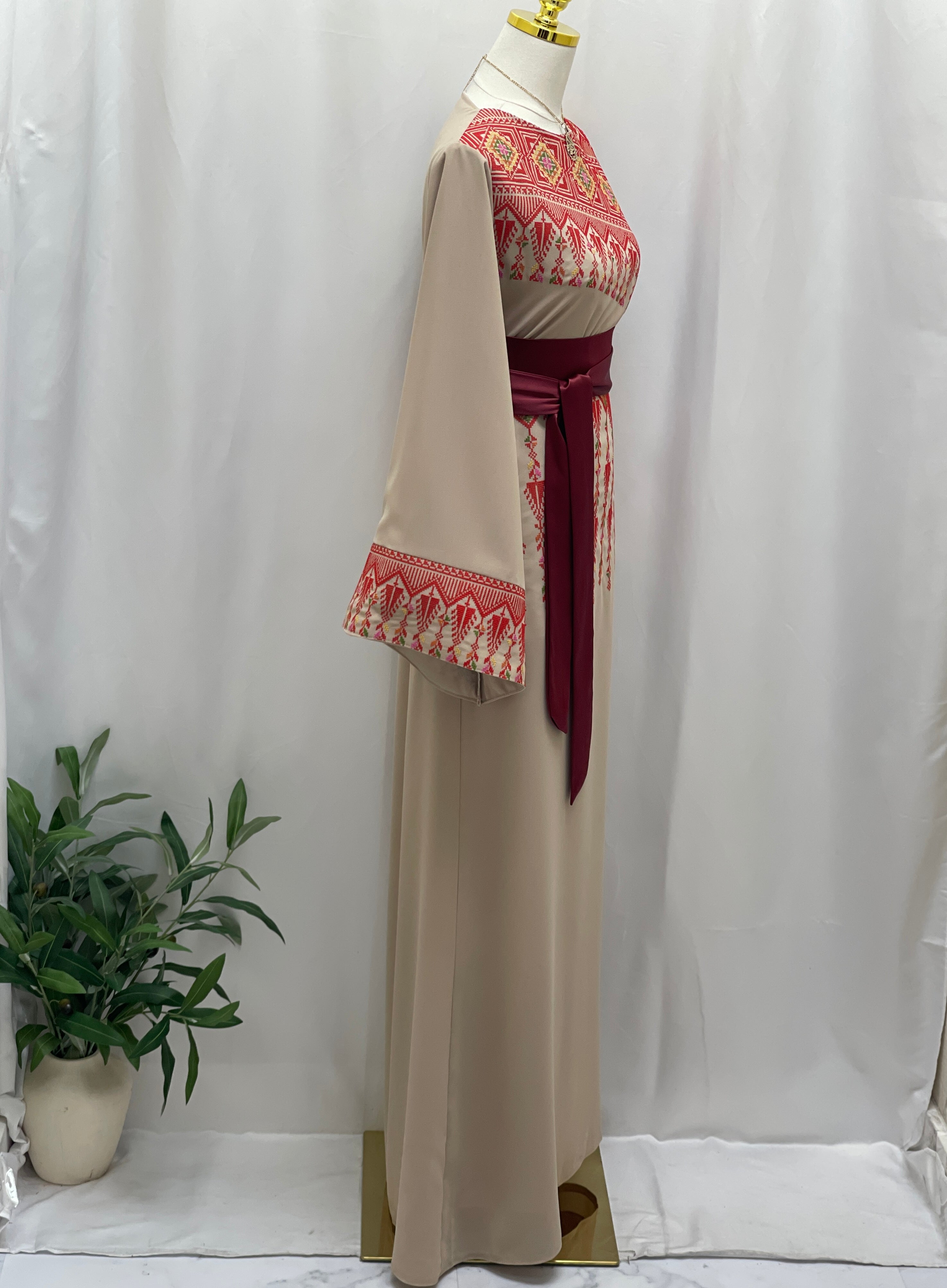 Embroidered Suha Modren Dress: A Perfect Harmony Of Tradition Palestinian Elegance