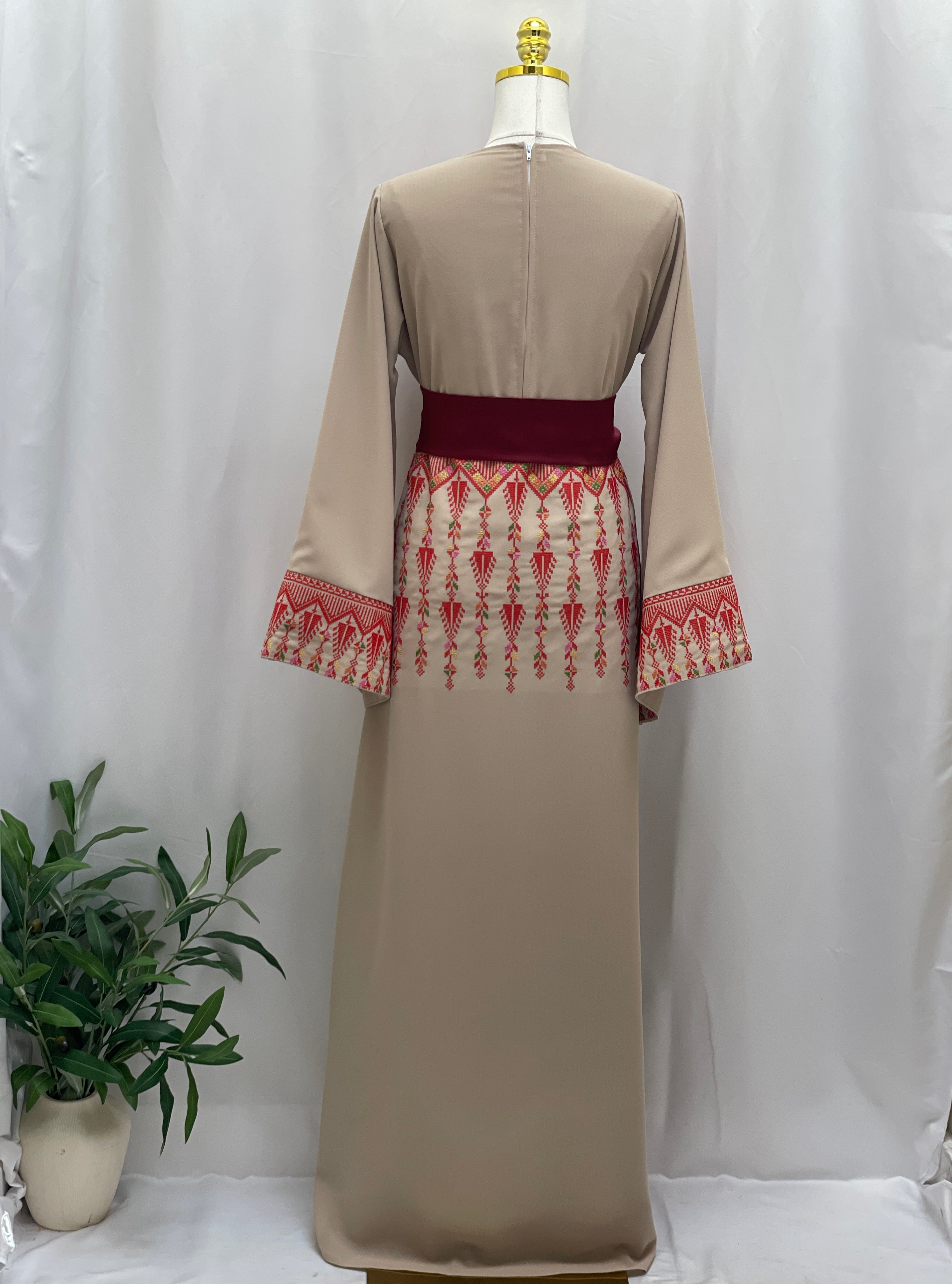 Embroidered Suha Modren Dress: A Perfect Harmony Of Tradition Palestinian Elegance