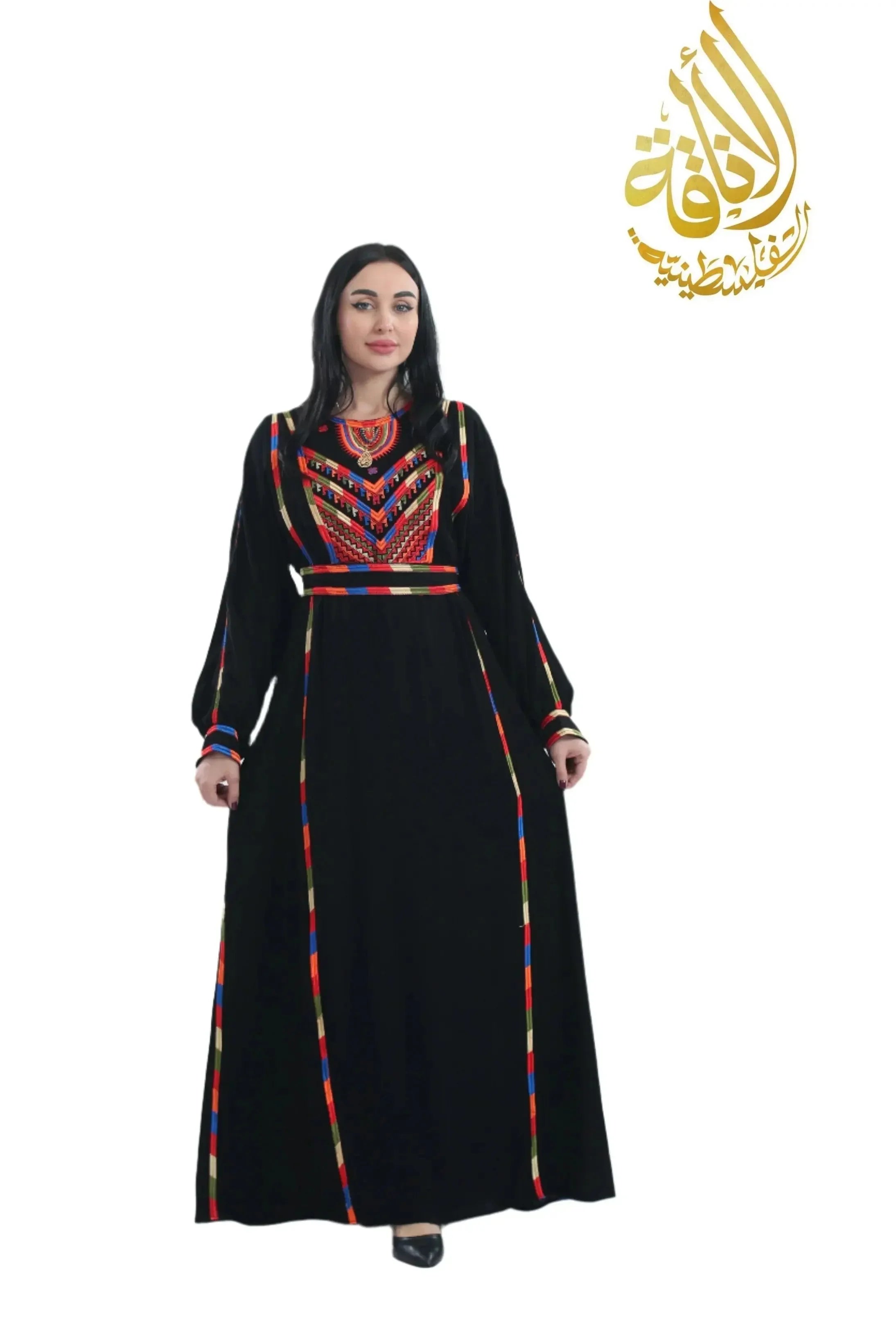 Embroidered Thoub 6 Vine Manjal Palestinian Elegance