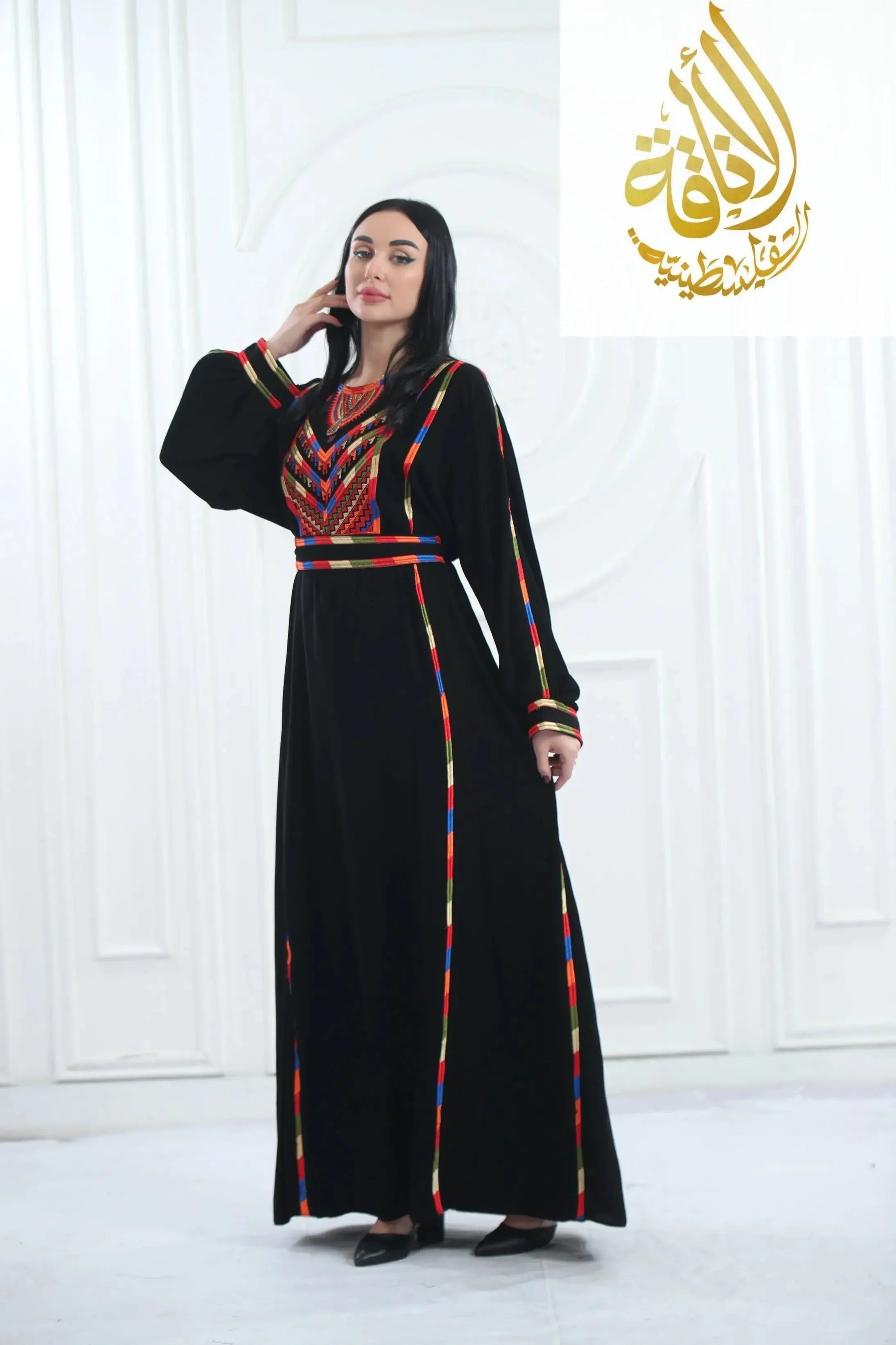 Embroidered Thoub 6 Vine Manjal Palestinian Elegance