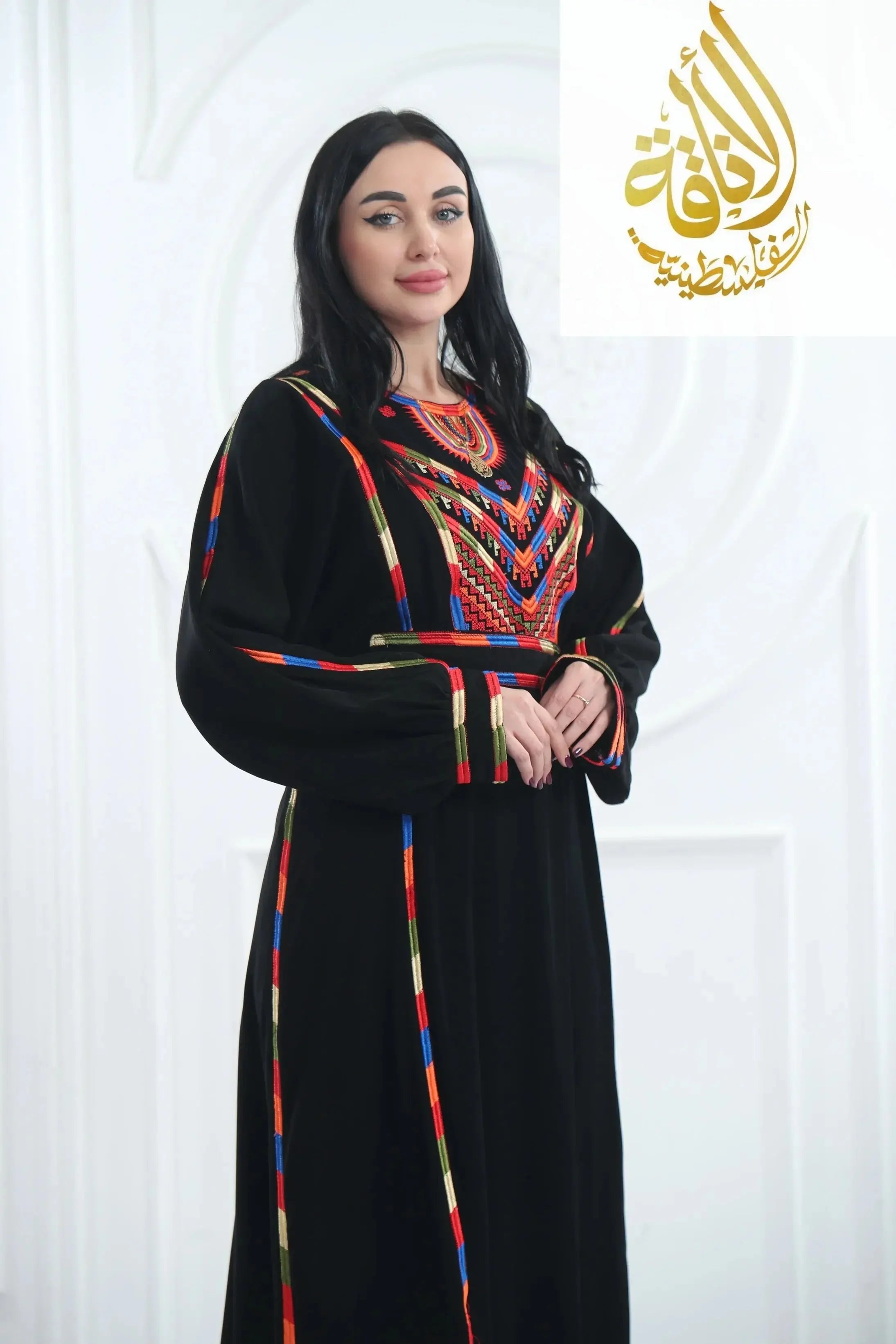 Embroidered Thoub 6 Vine Manjal Palestinian Elegance