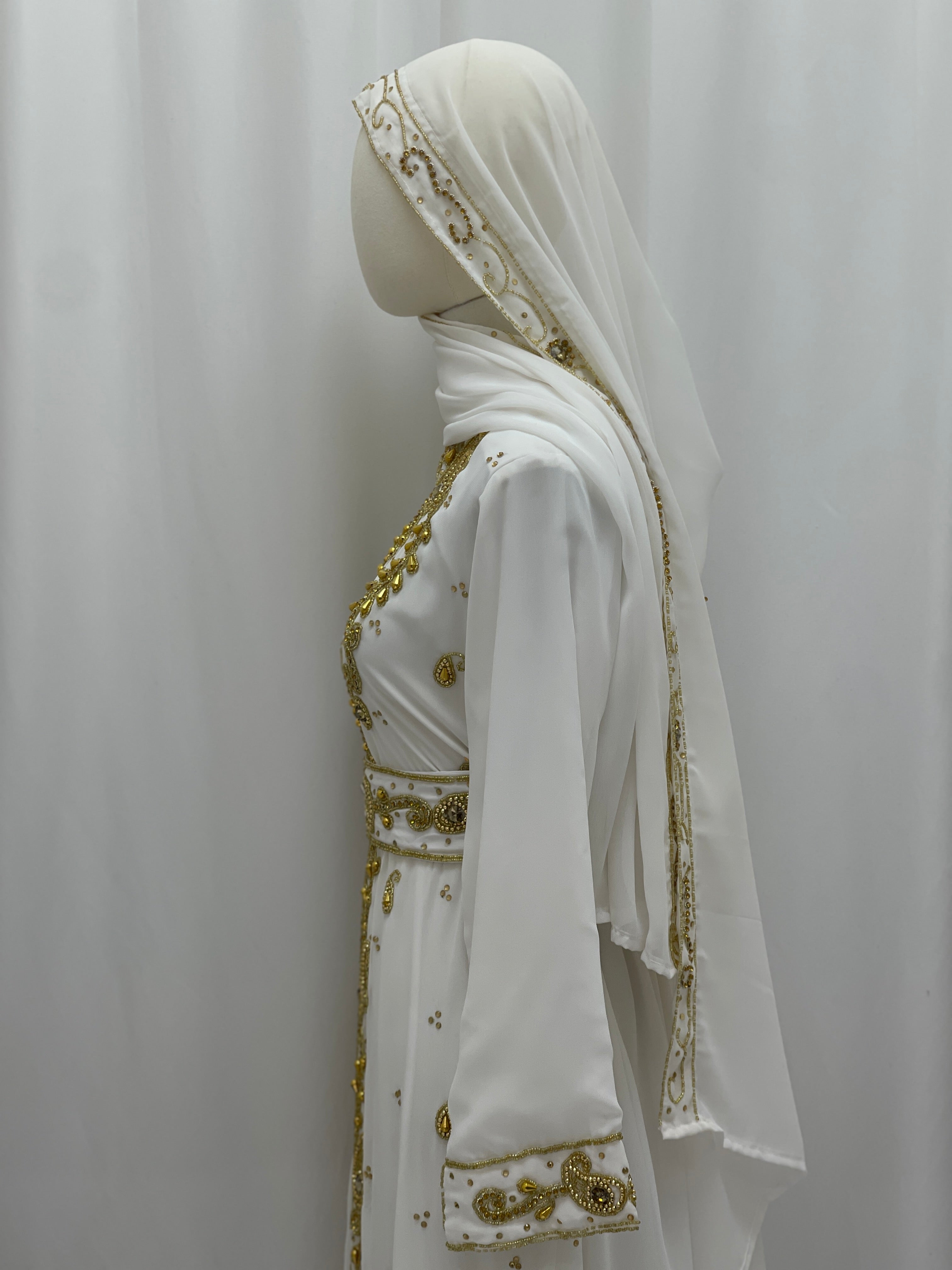 Noor Al Zahra Beaded Kaftan – Timeless Artisan Design