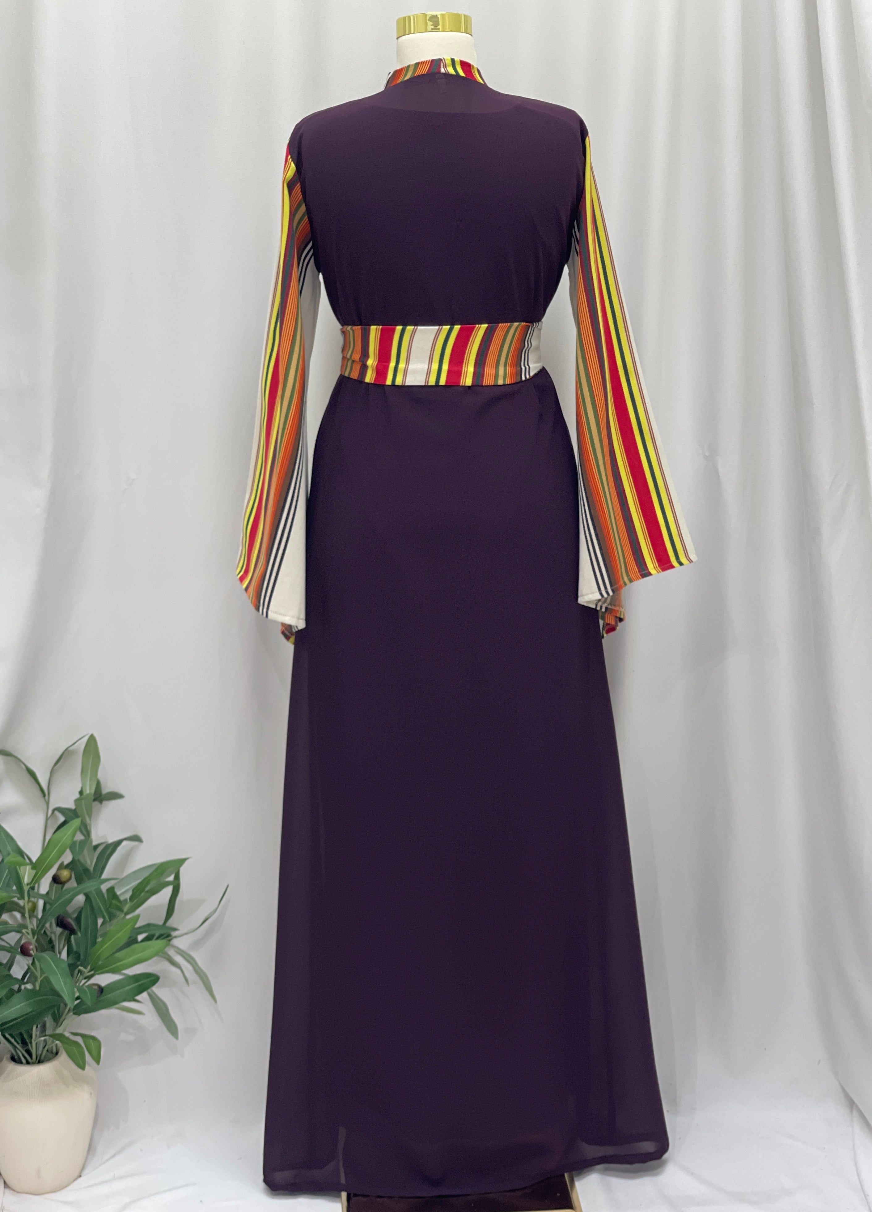 Majdal Heritage Embroidered Chiffon Piece - Cultural Grace