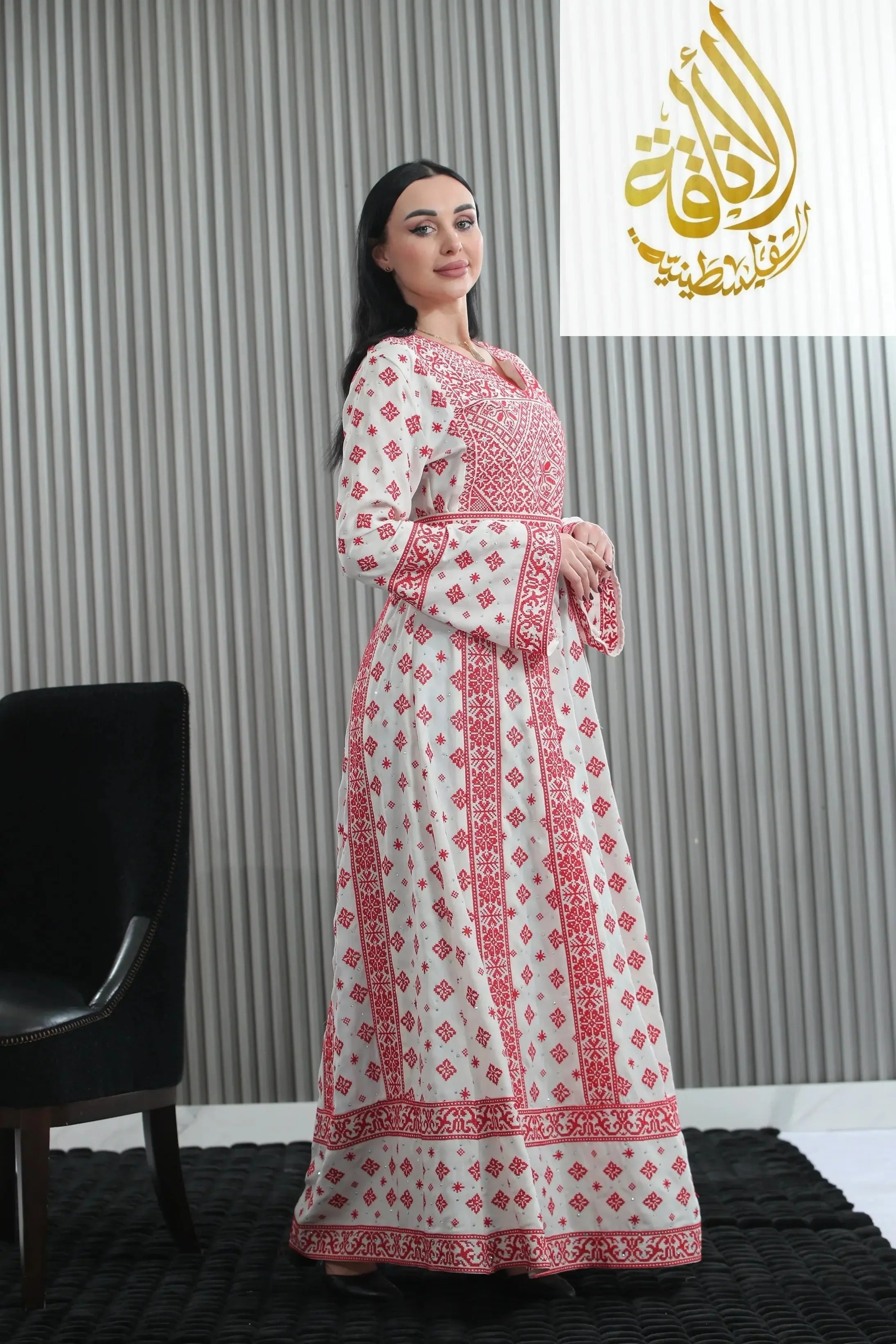 Full Embroidered Thoub | Traditional Elegance Meets Modern Style Palestinian Elegance