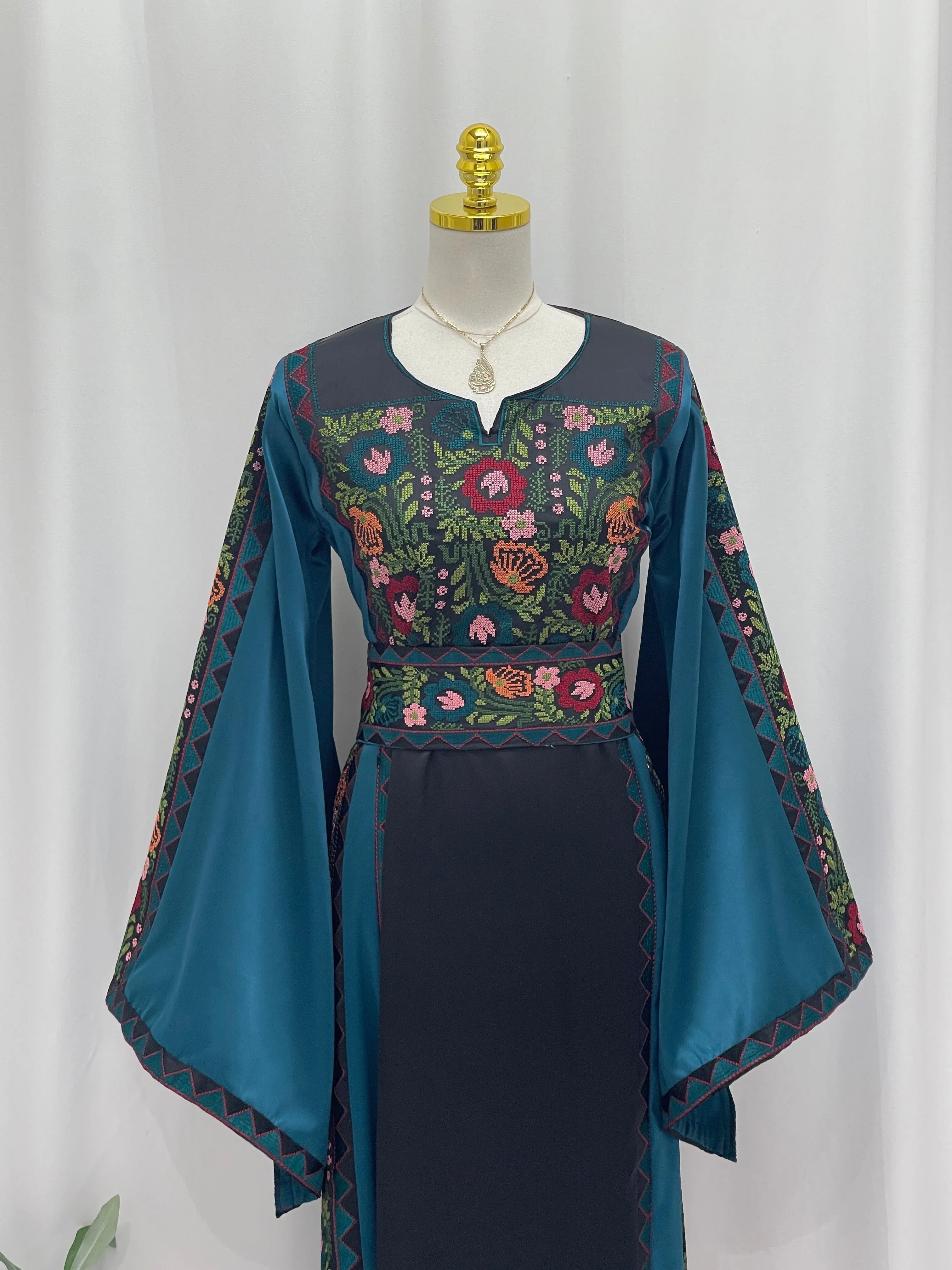 Ghidaa Embroidered Thoub Palestinian Elegance
