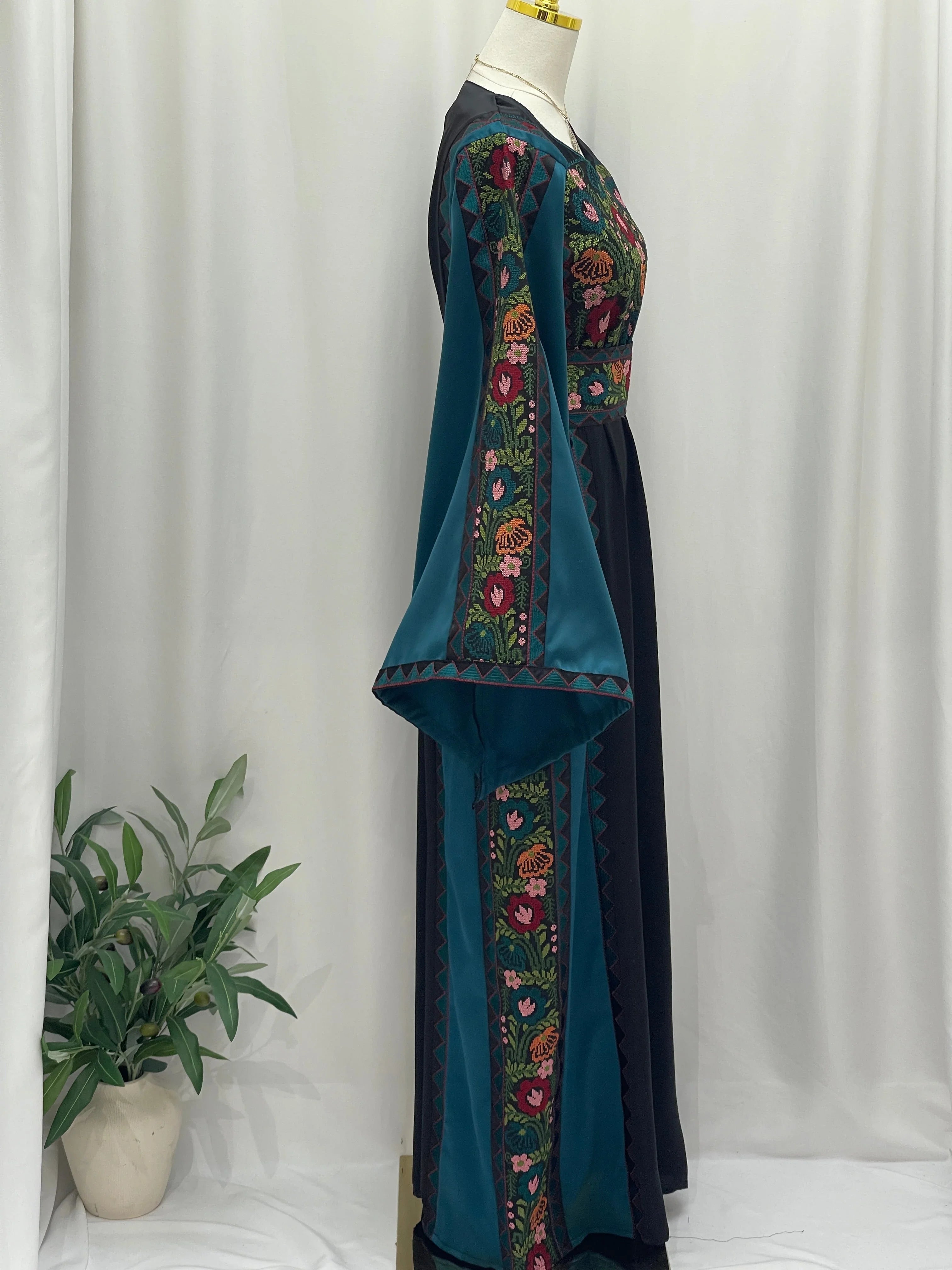 Ghidaa Embroidered Thoub Palestinian Elegance