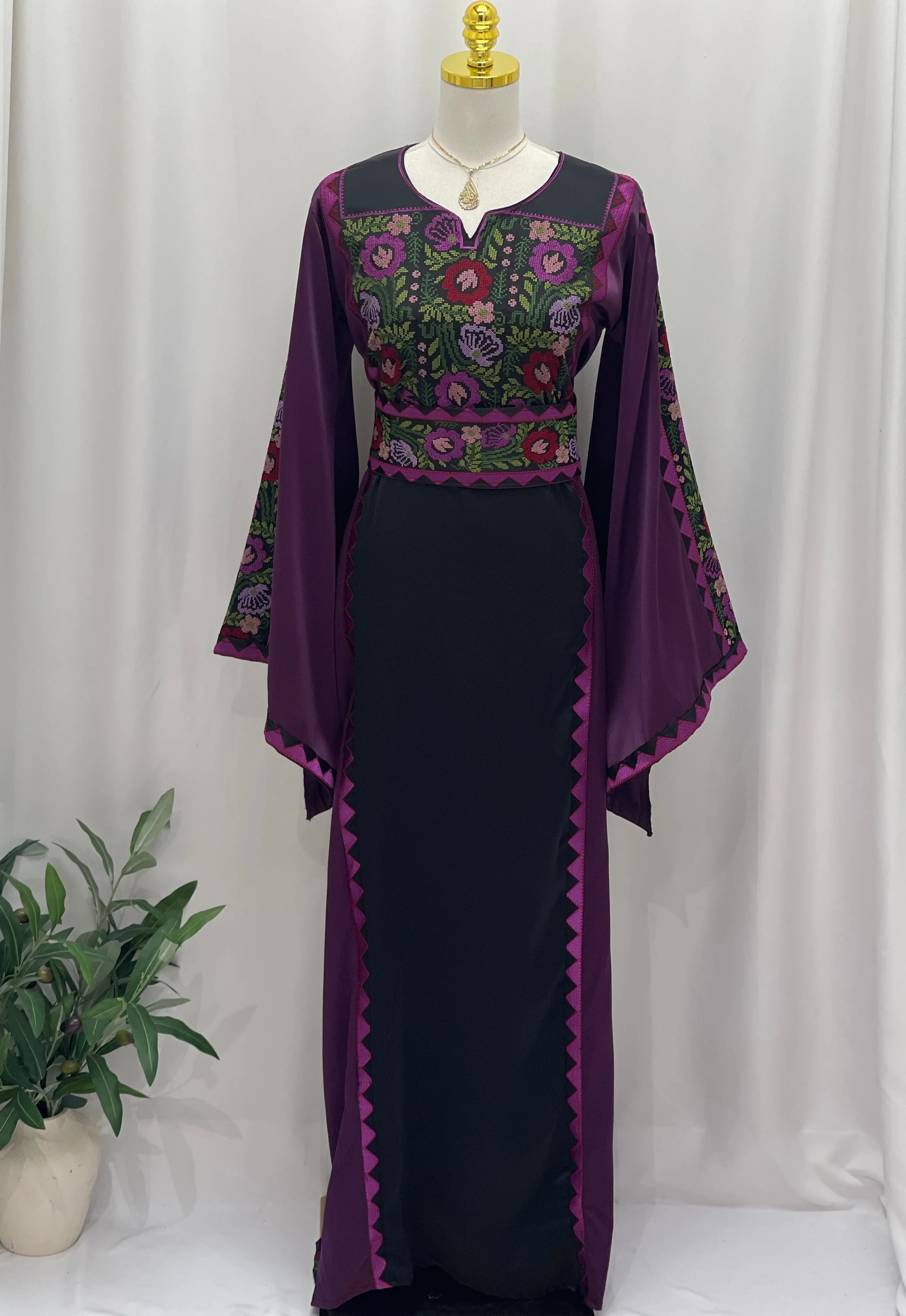 Ghidaa Embroidered Thoub Palestinian Elegance