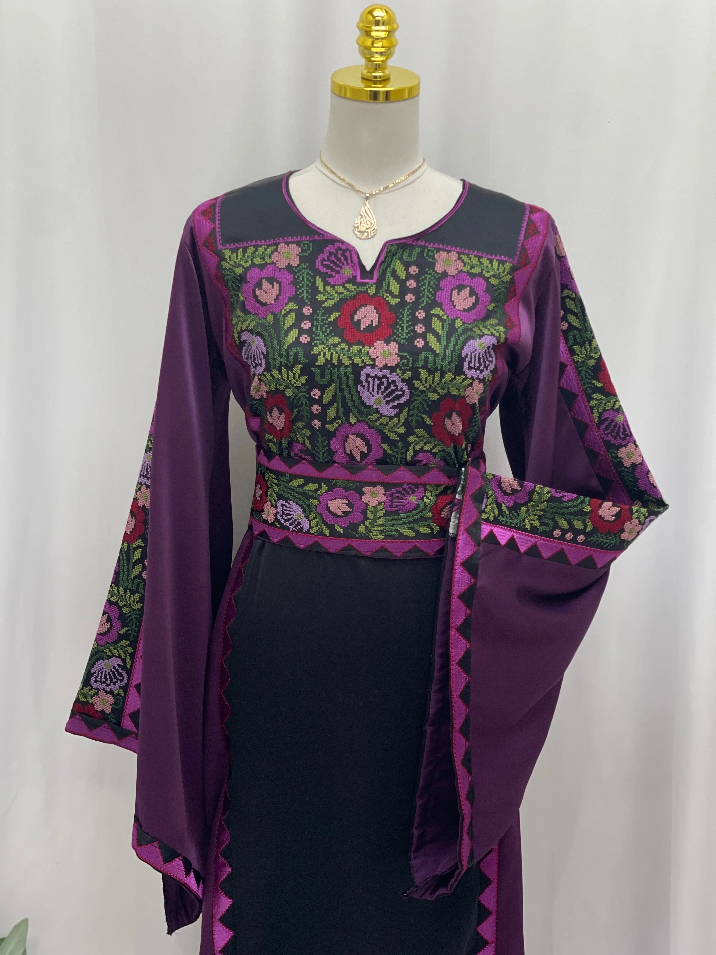 Ghidaa Embroidered Thoub Palestinian Elegance