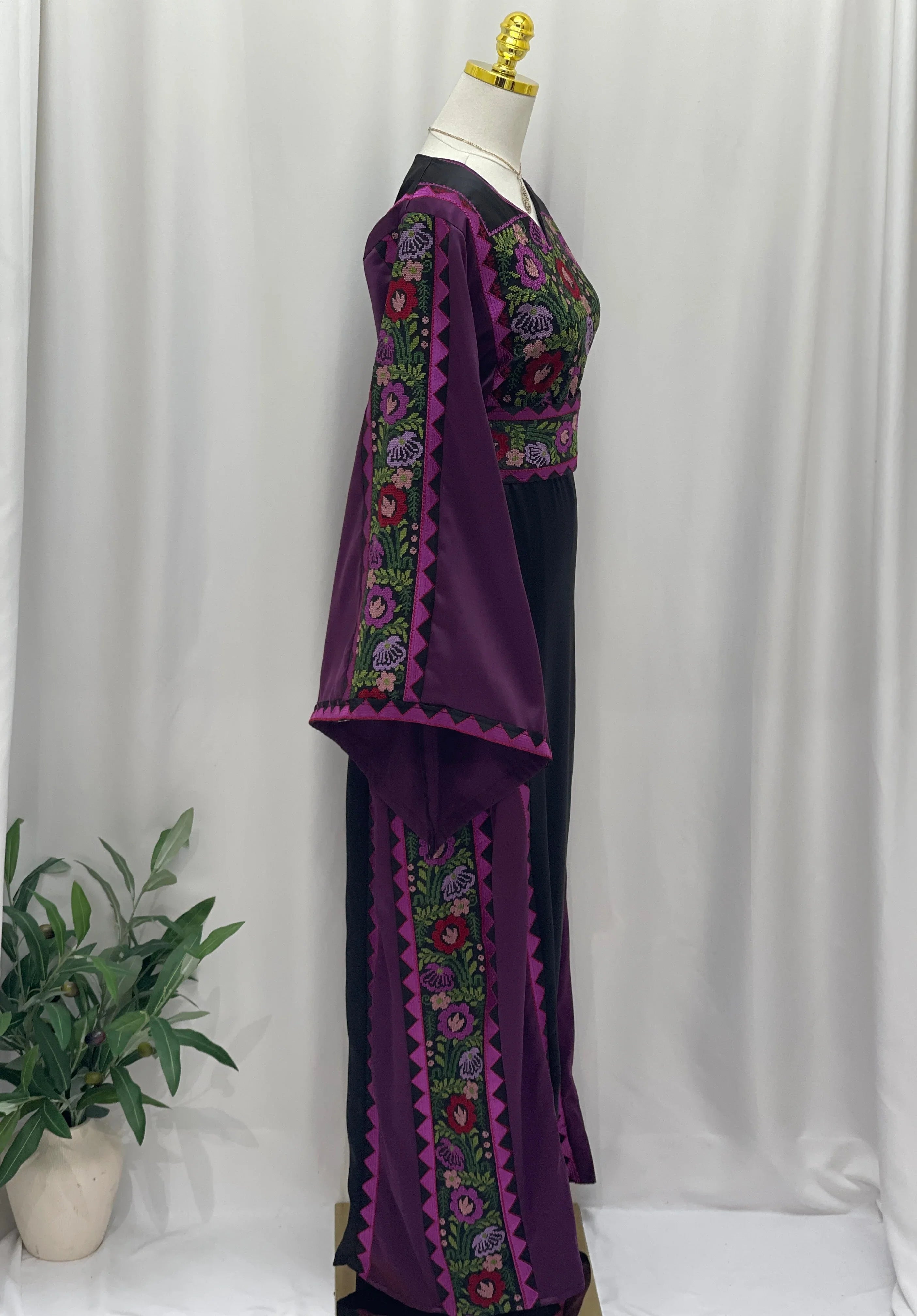 Ghidaa Embroidered Thoub Palestinian Elegance