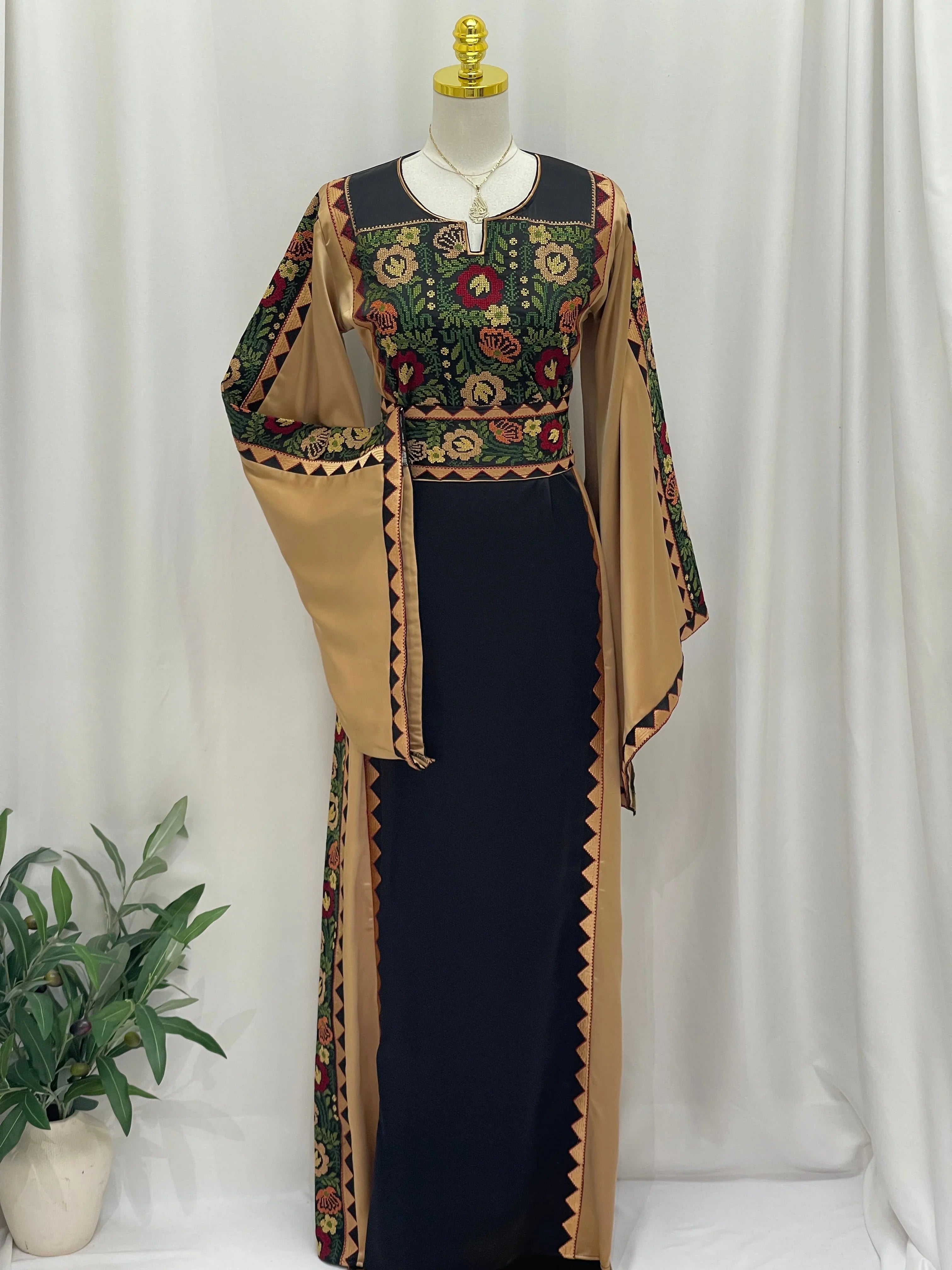 Ghidaa Embroidered Thoub Palestinian Elegance