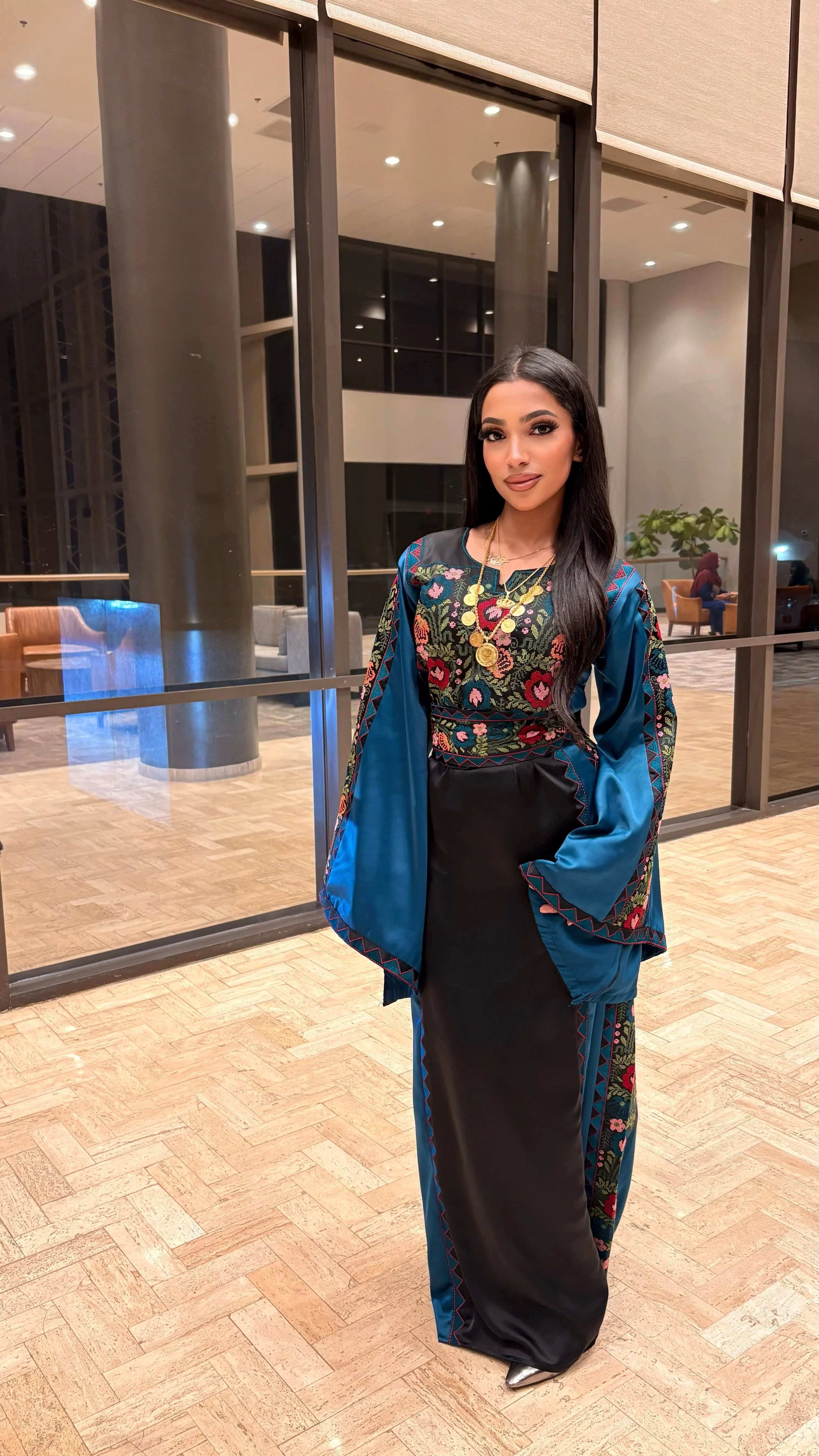 Ghidaa Embroidered Thoub Palestinian Elegance