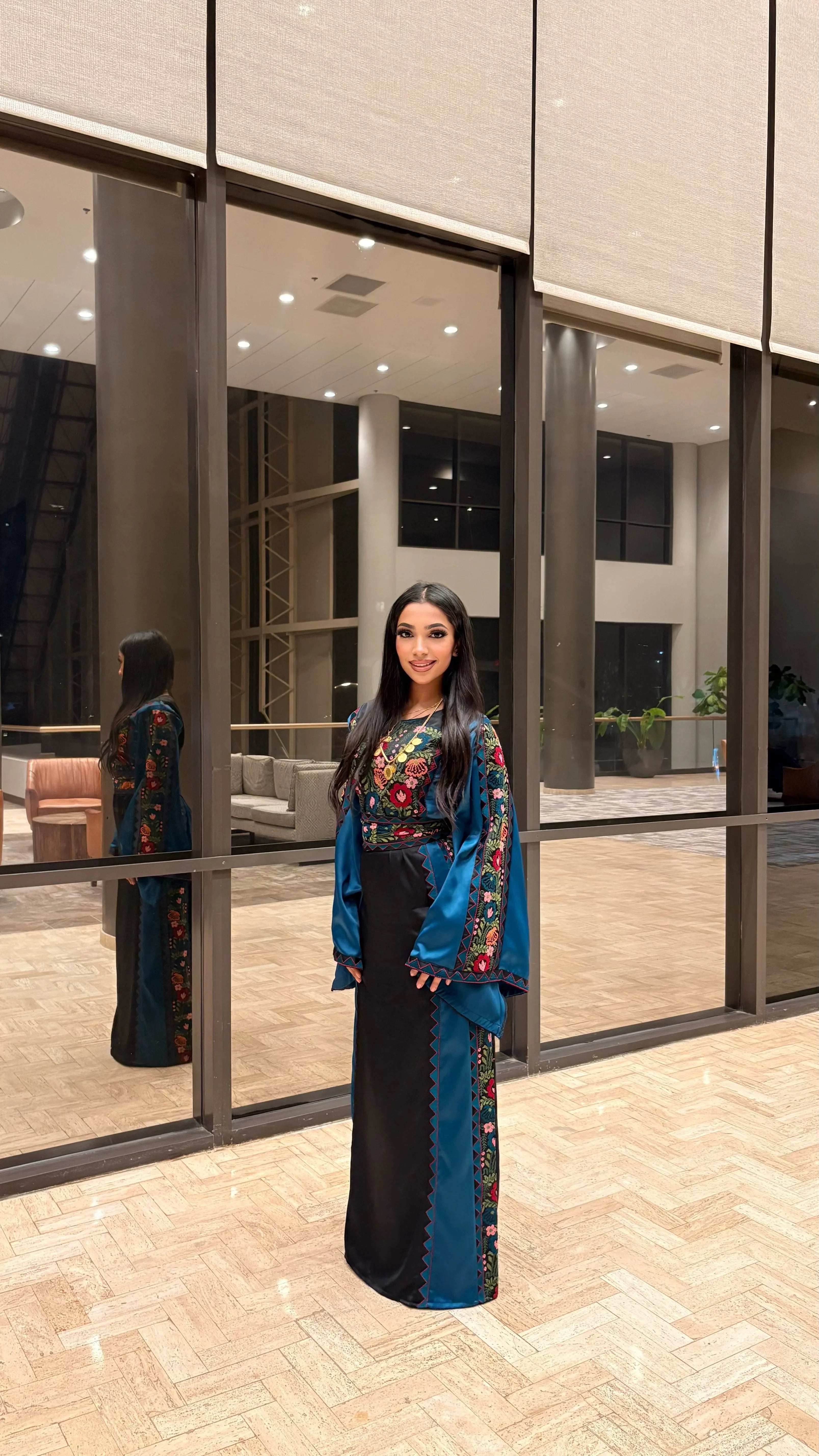 Ghidaa Embroidered Thoub Palestinian Elegance