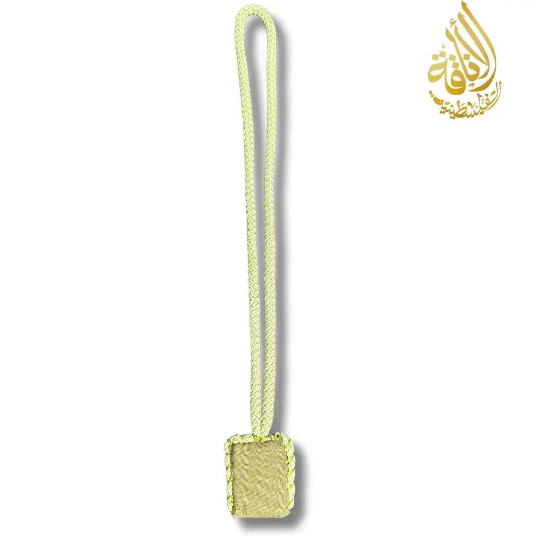 Green Blank Design Necklace Palestinian Elegance