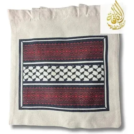 Half Kuffiyeh Half Tatreez Design Bag Palestinian Elegance