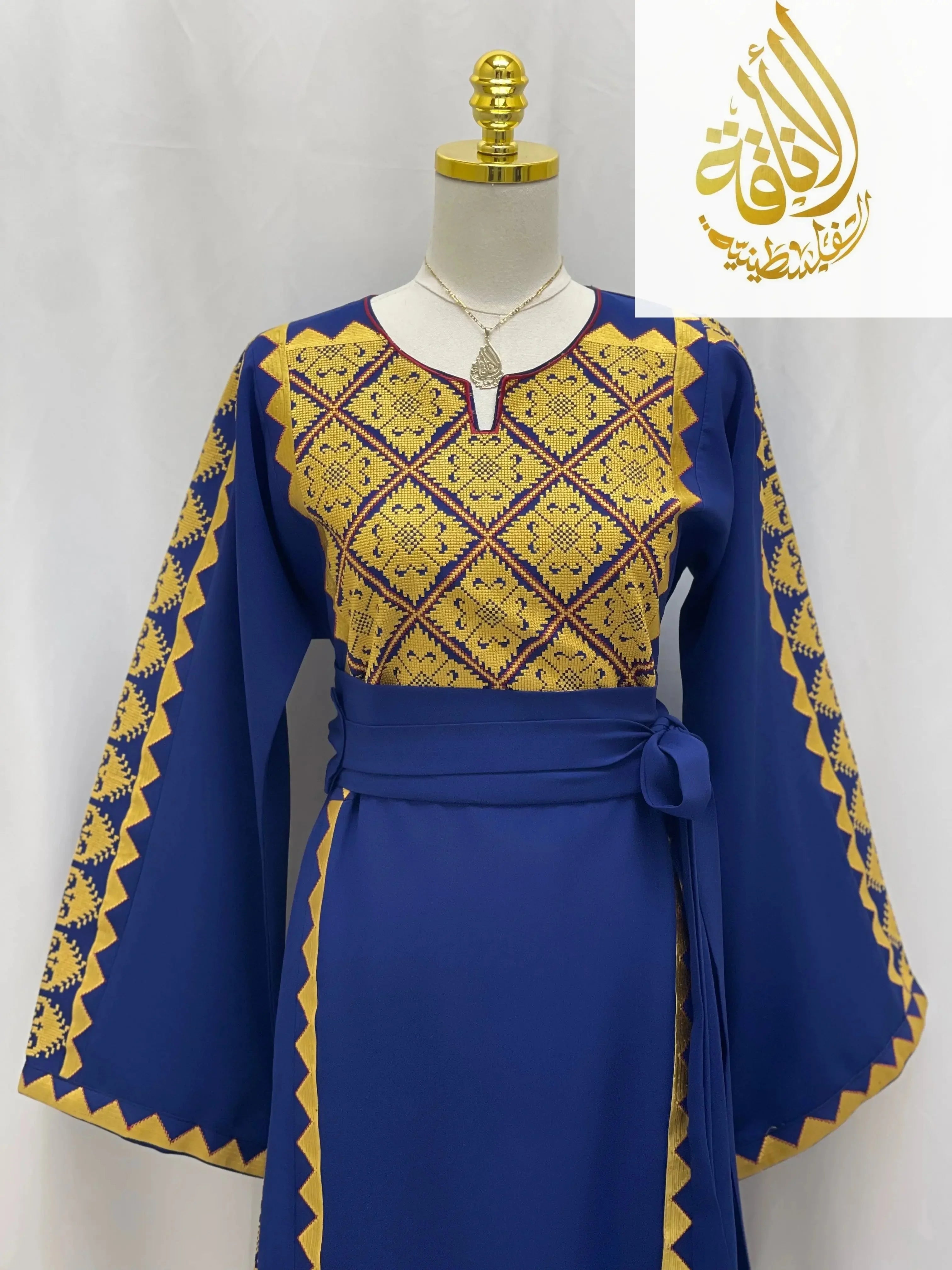 Hiba Royal Embroidered Thoub - Elegance & Tradition - Palestinian Elegance