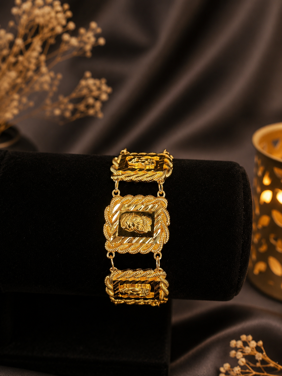 Imitated Gold Squared Bracelet