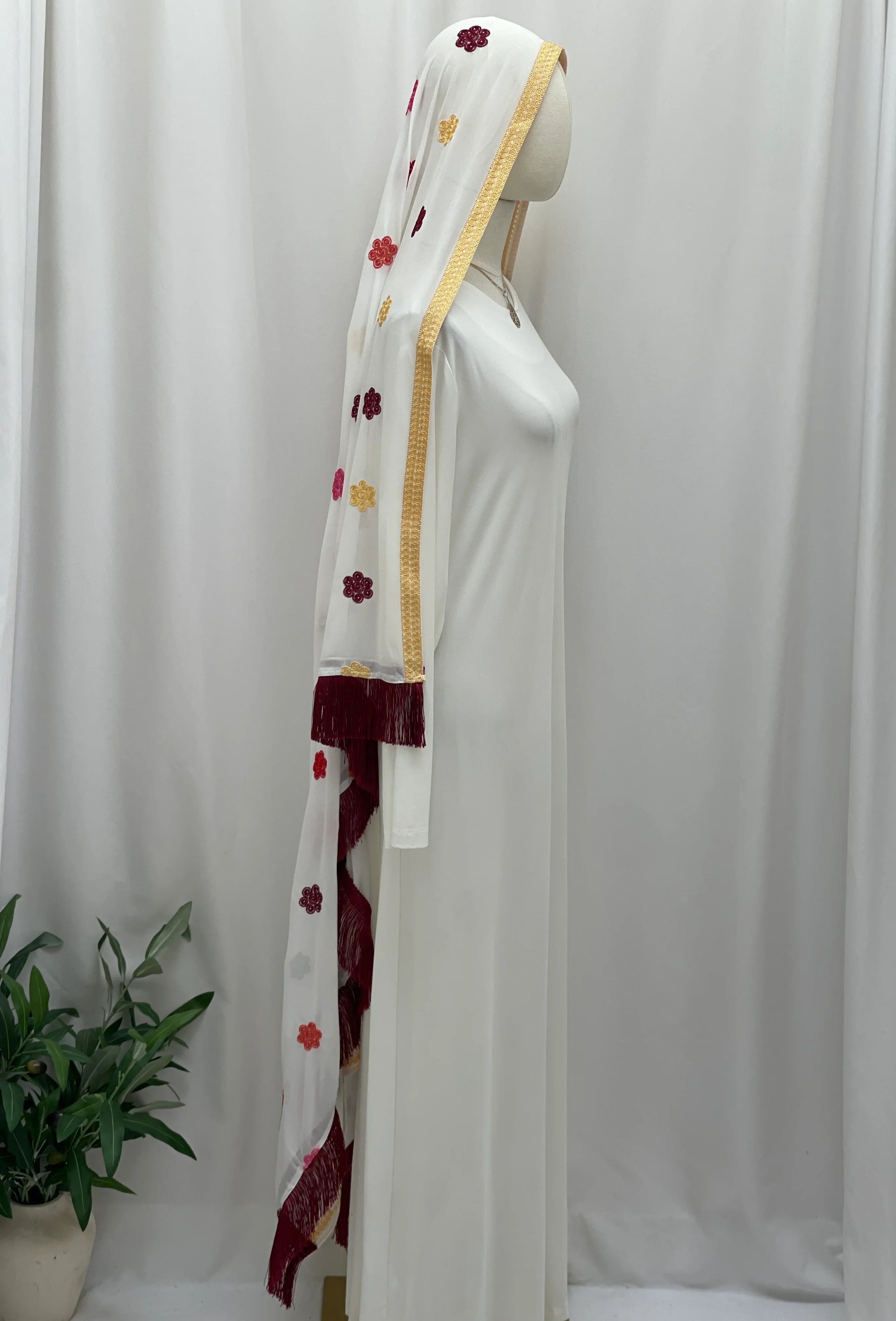 Bride of Blossoms Shal(Khirka) - Palestinian Elegance