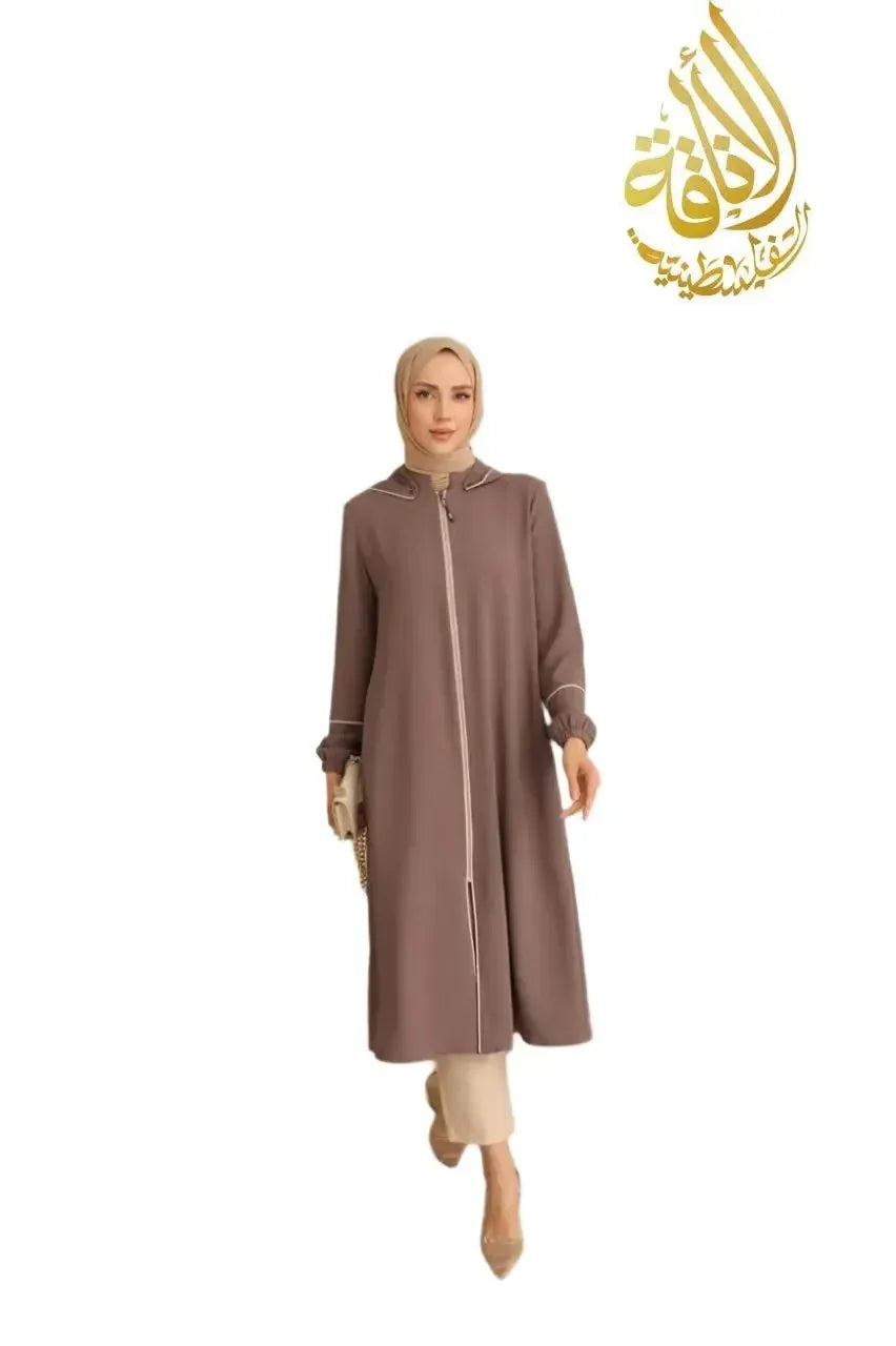 Iman Hooded Long Tunic: Comfort Meets Chic Style Palestinian Elegance