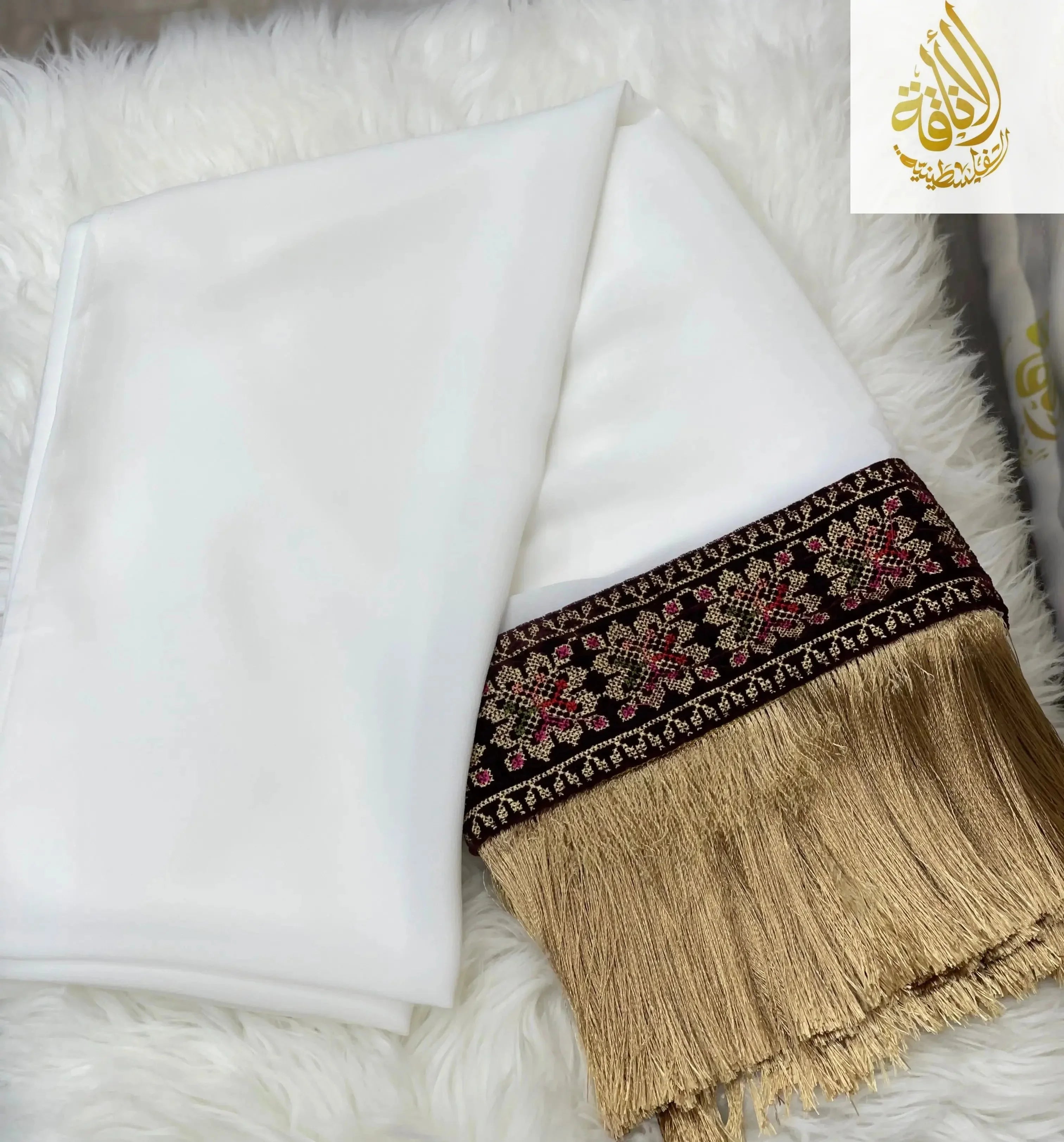 Ivory Khirka-Shal: Luxurious Elegance & Refined Sophistication Palestinian Elegance
