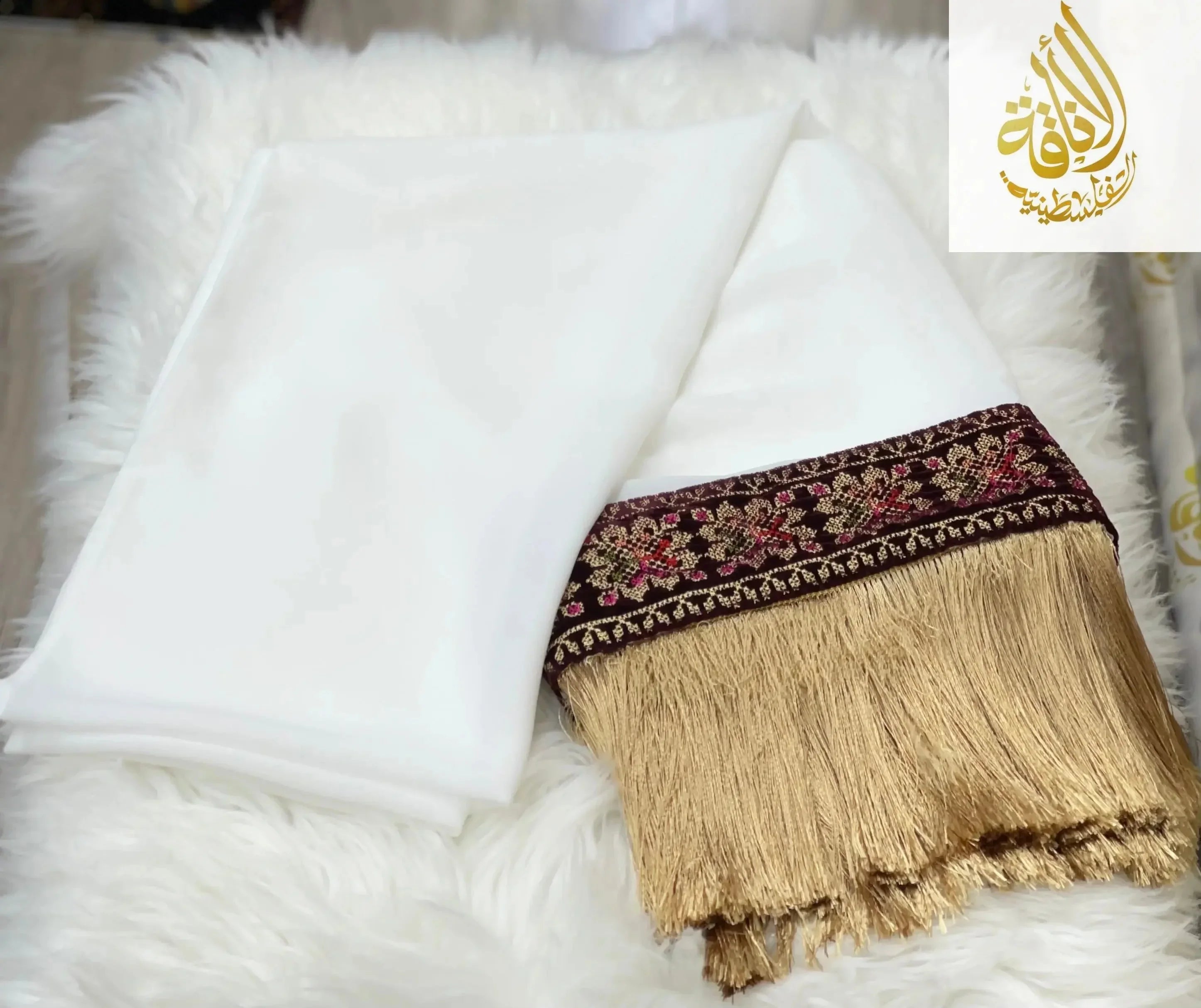 Ivory Khirka-Shal: Luxurious Elegance & Refined Sophistication Palestinian Elegance