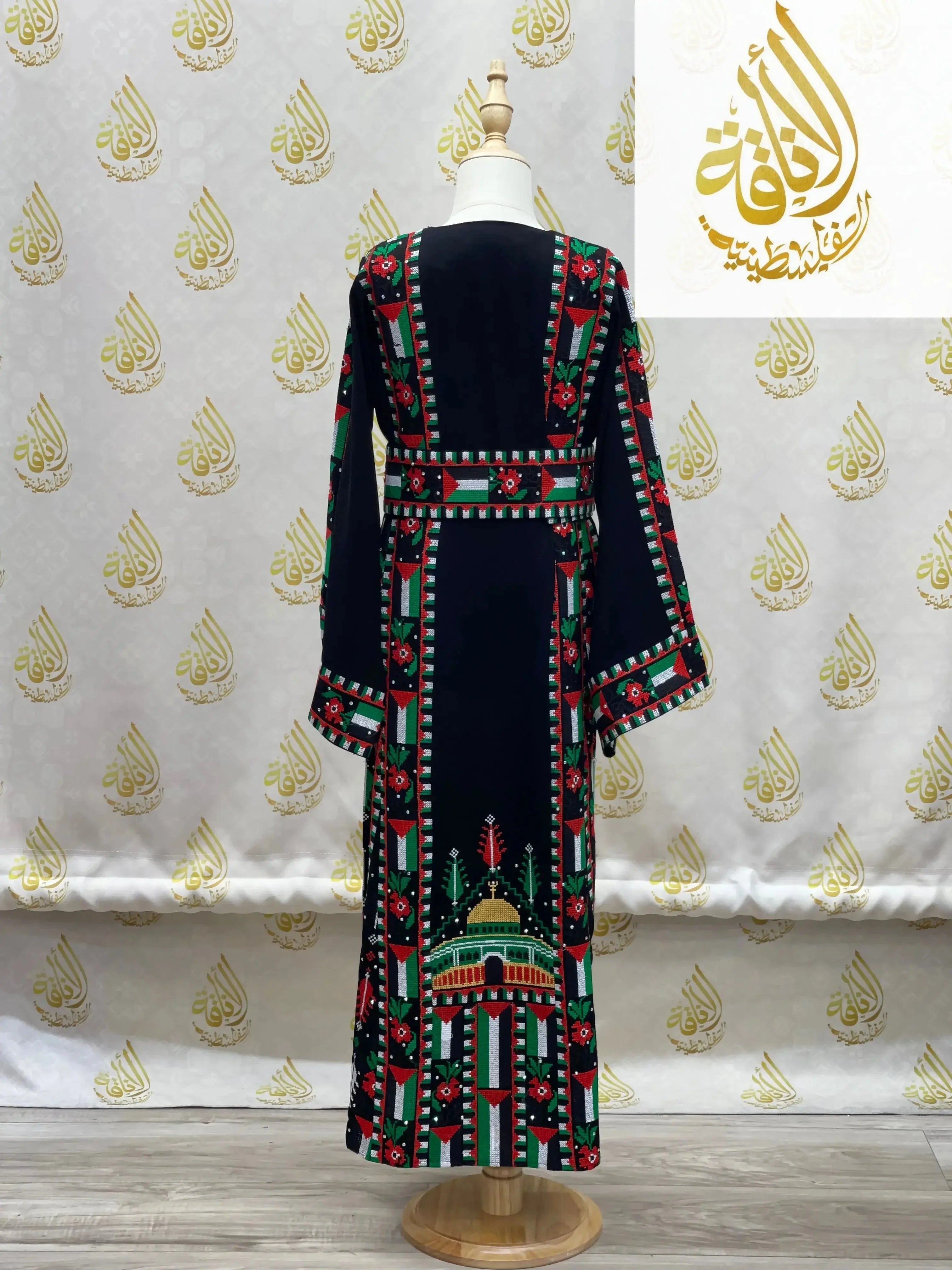 Kids Palestinian & Proud Embroidered Thoub - Celebrate Heritage with Style Palestinian Elegance