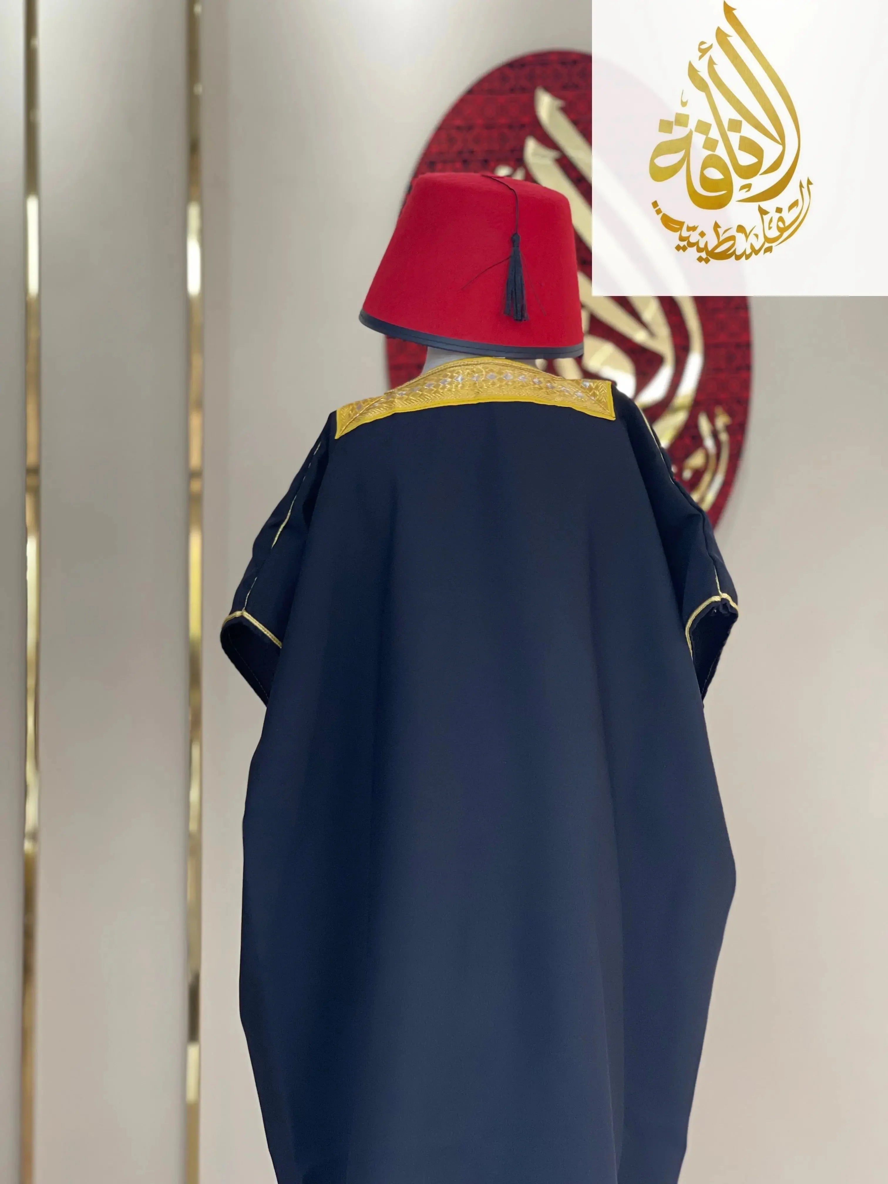 Kids' High-Quality Abaya Bisht - 100% Cotton, Comfortable Free Size Palestinian Elegance