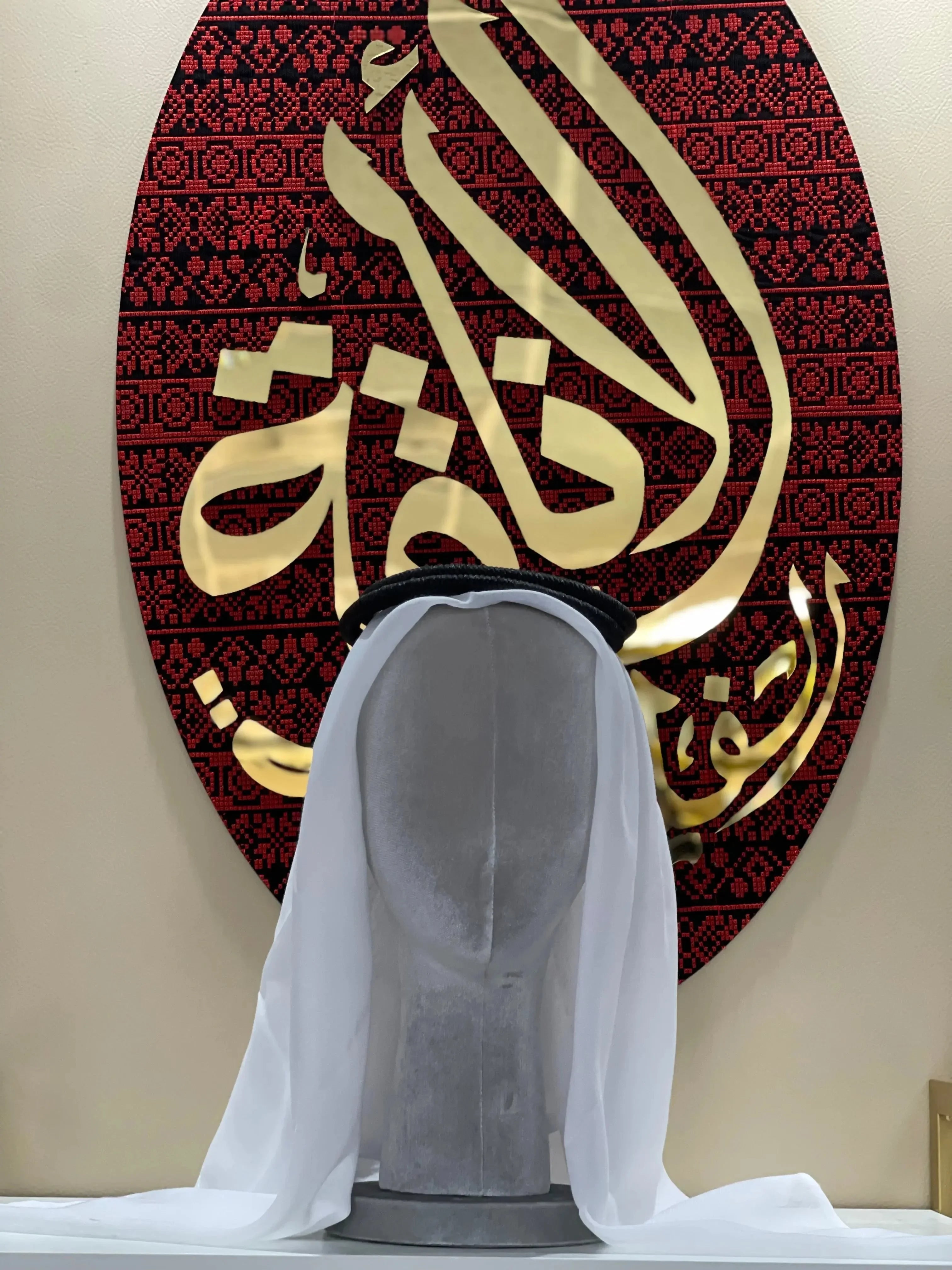 Kids' White Scarf for Under Agal - Perfect for Traditional Attire Palestinian Elegance