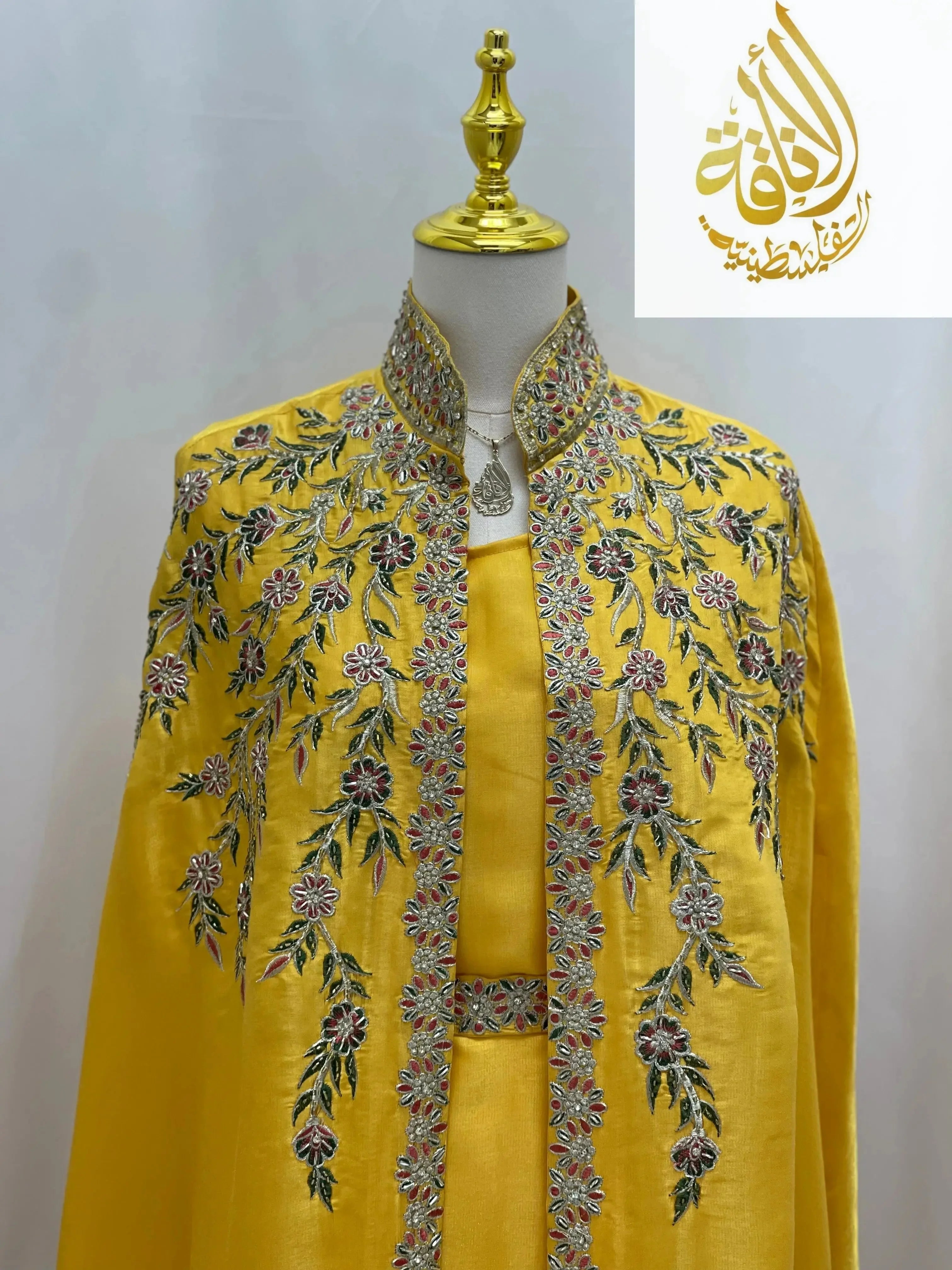 Layale Fancy Kasab Kaftan - Palestinian Elegance