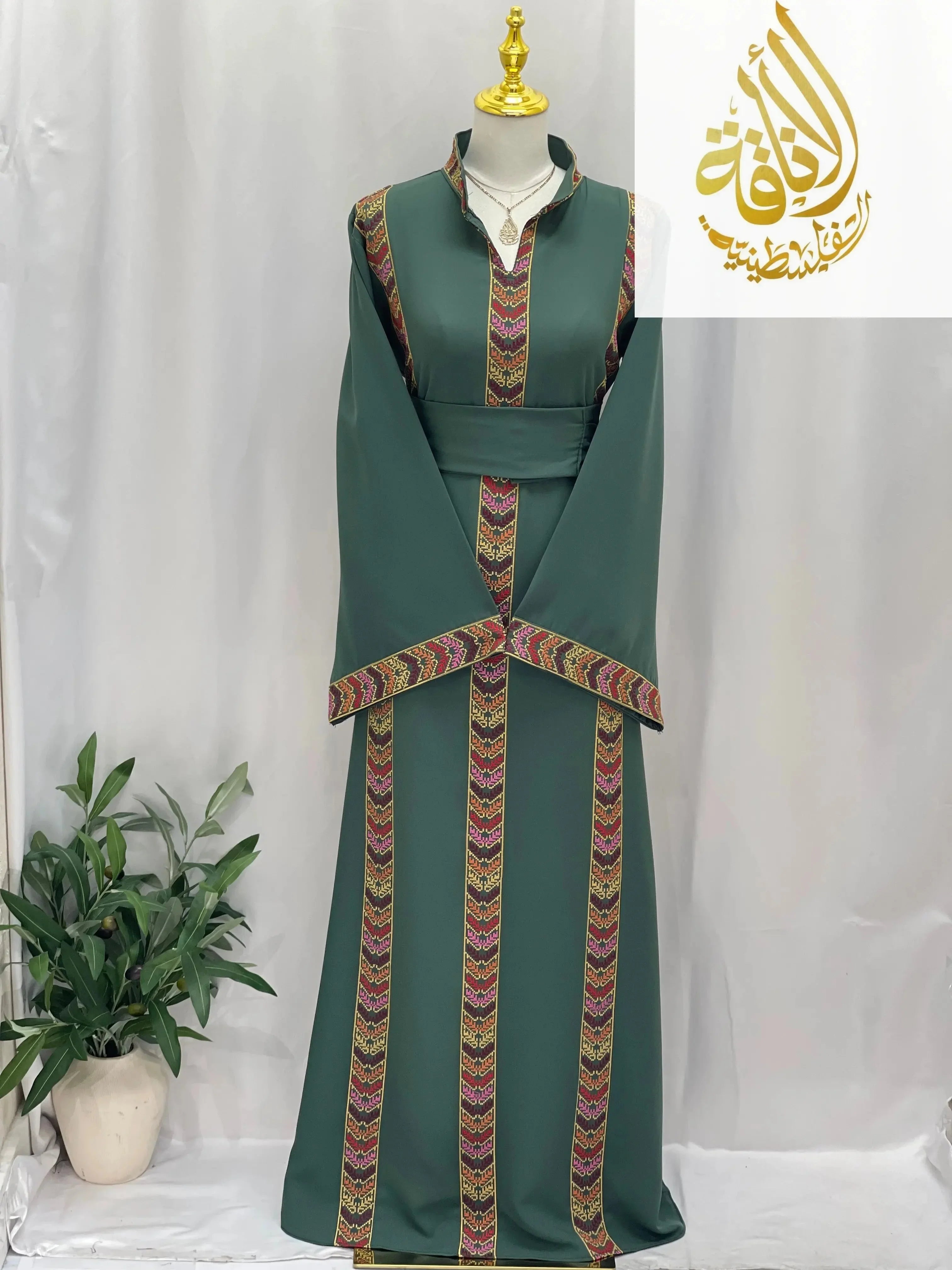 Layan Embroidered Thoub - Palestinian Elegance
