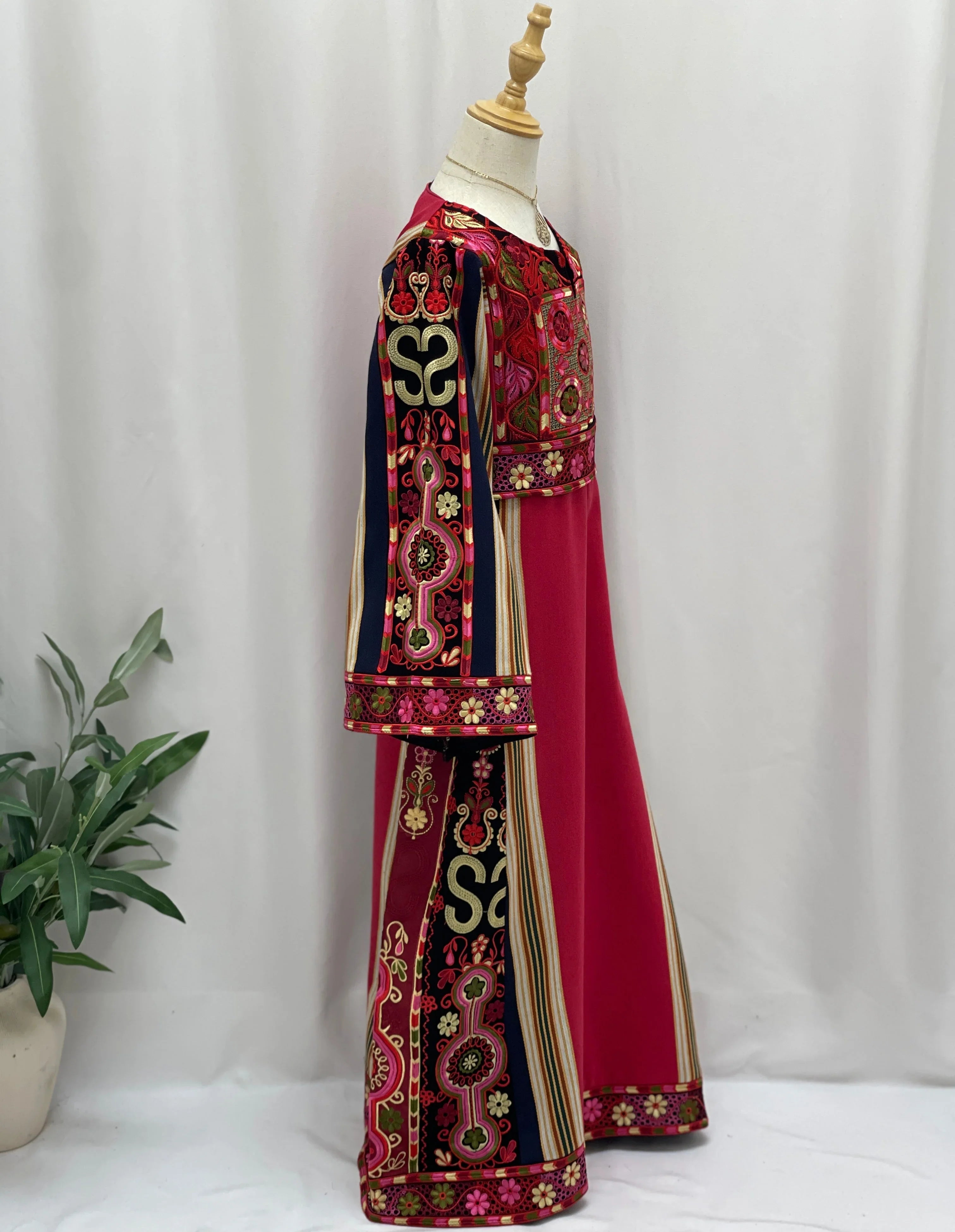 Lujain  Girls Majdalawi Embroidered Thoub Palestinian Elegance