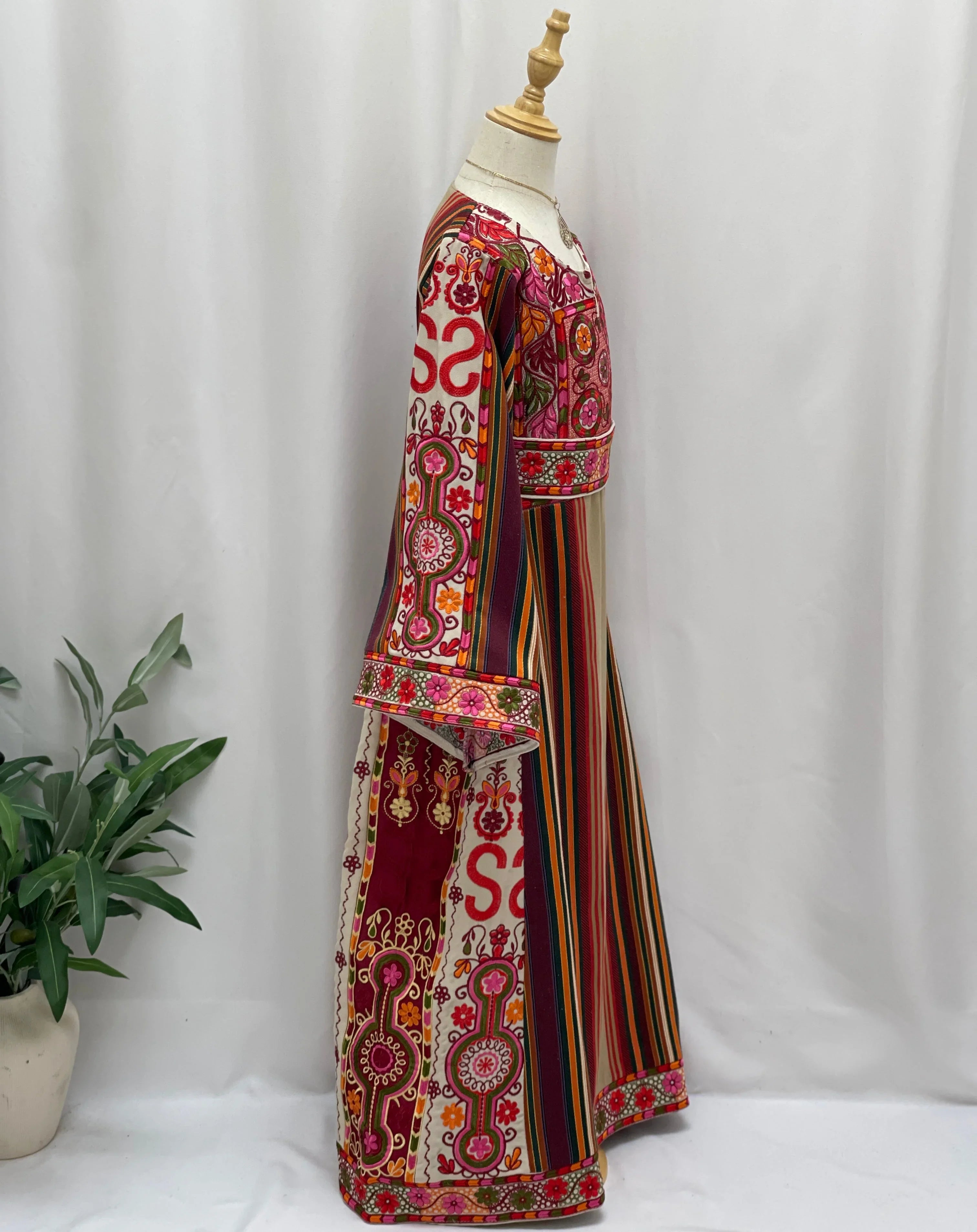 Lujain  Girls Majdalawi Embroidered Thoub Palestinian Elegance