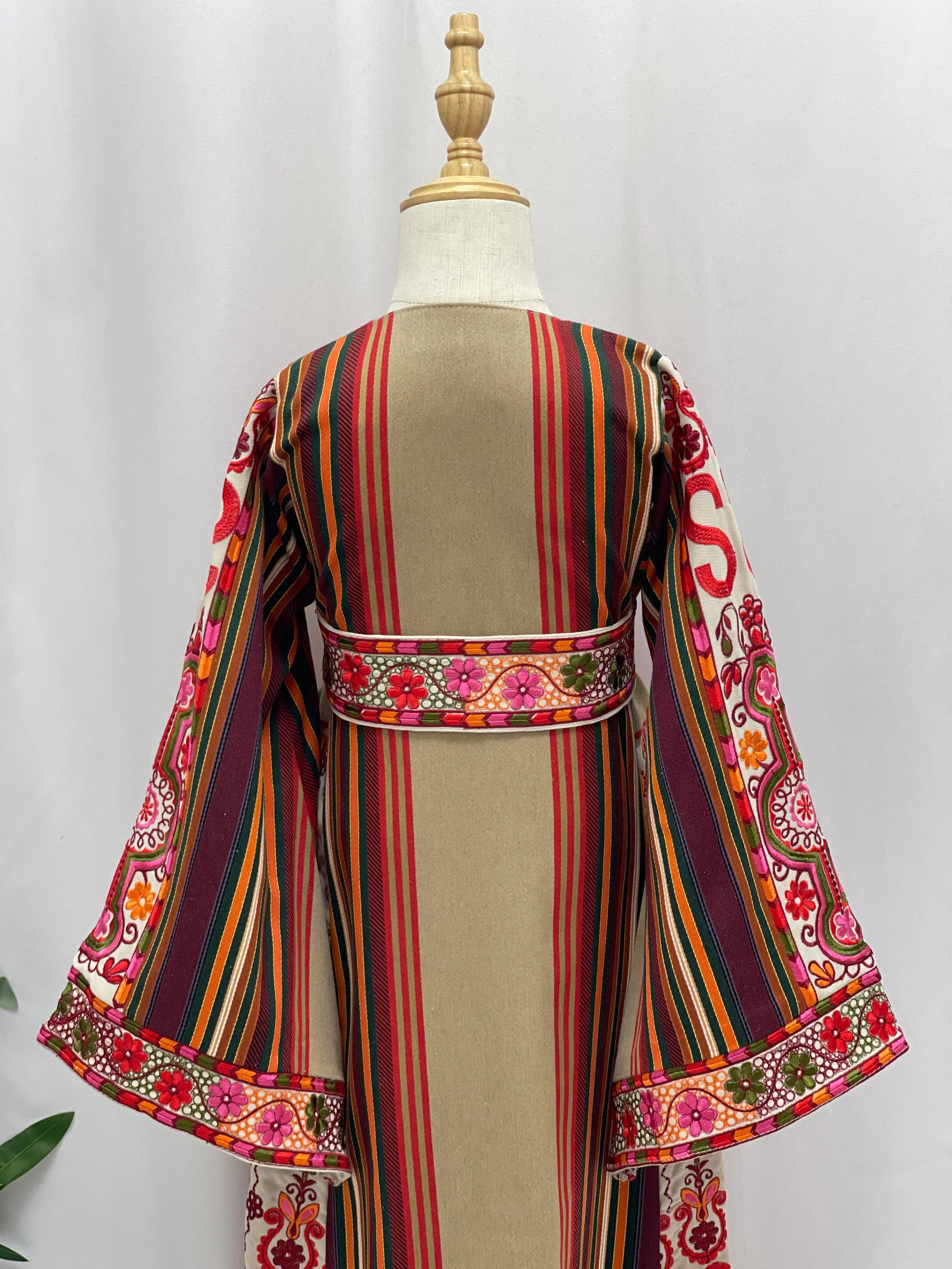 Lujain  Girls Majdalawi Embroidered Thoub Palestinian Elegance